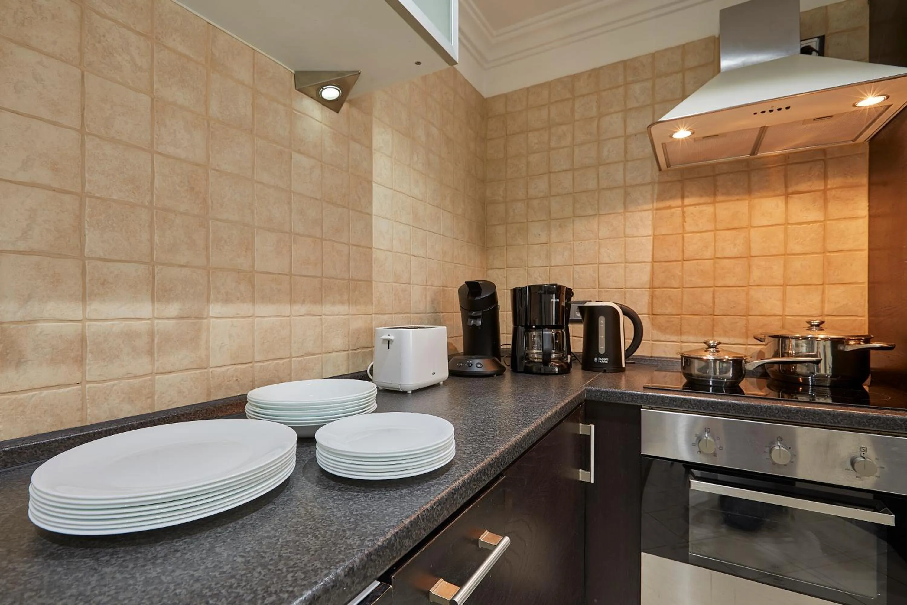 kitchen in The Queen Luxury Apartments - Villa Cortina