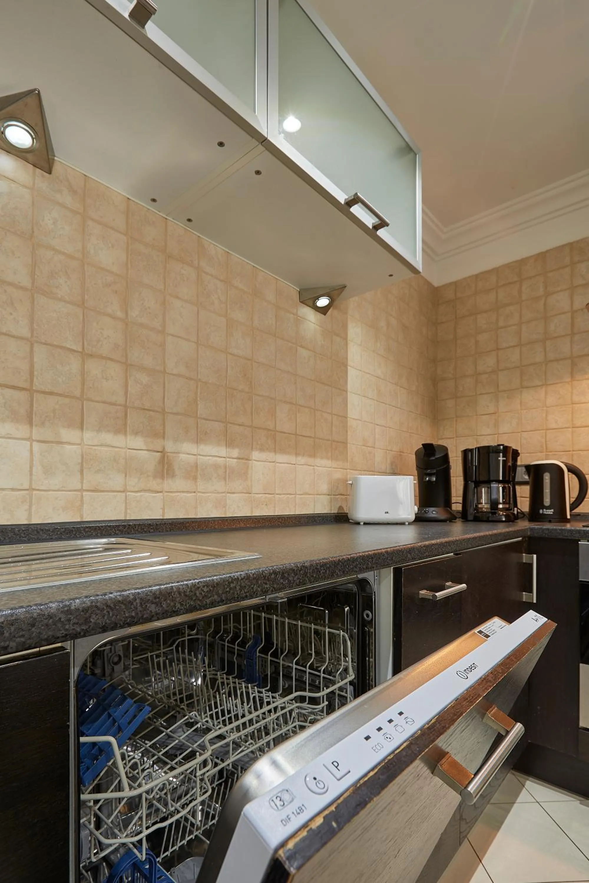 kitchen in The Queen Luxury Apartments - Villa Cortina