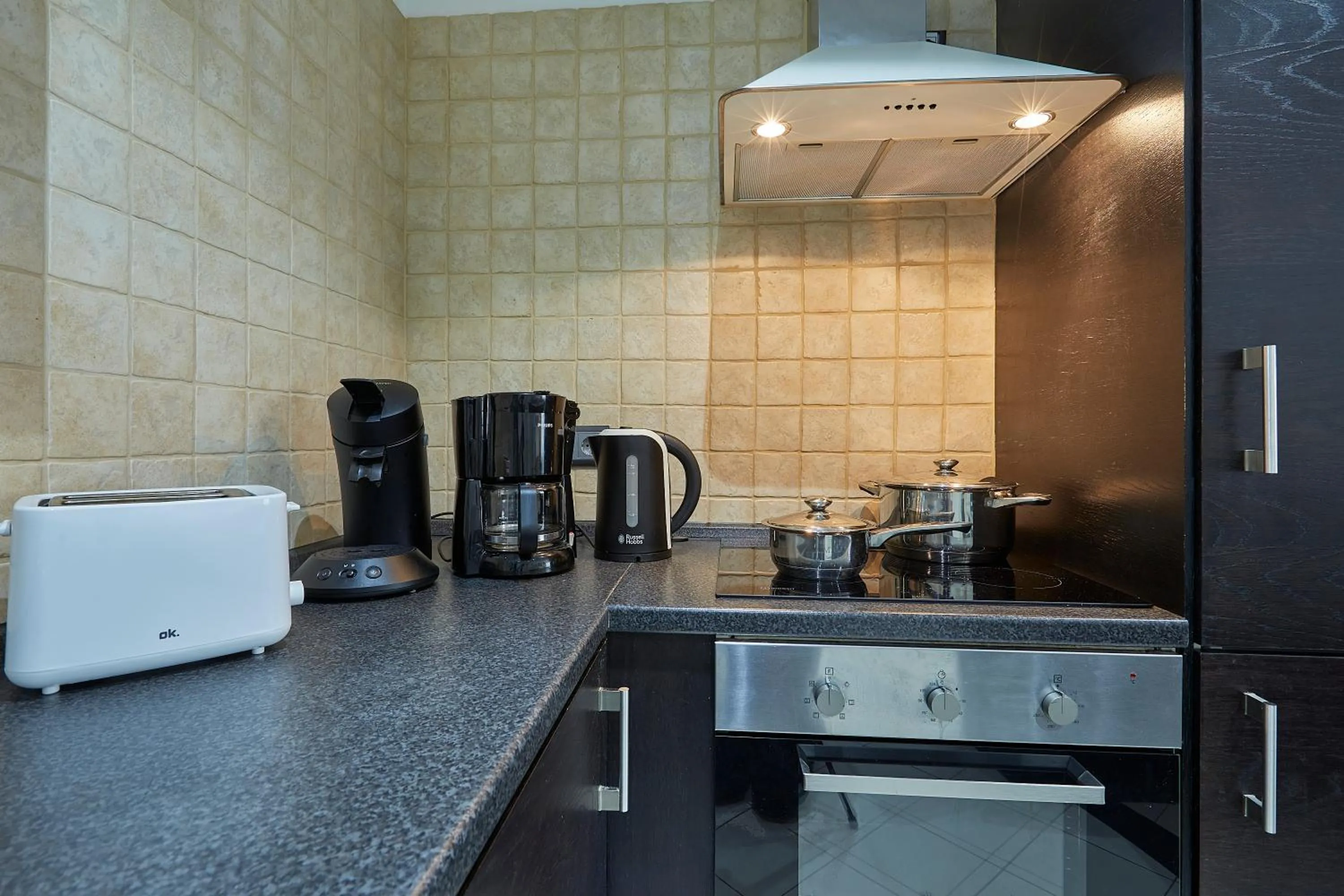 kitchen in The Queen Luxury Apartments - Villa Cortina