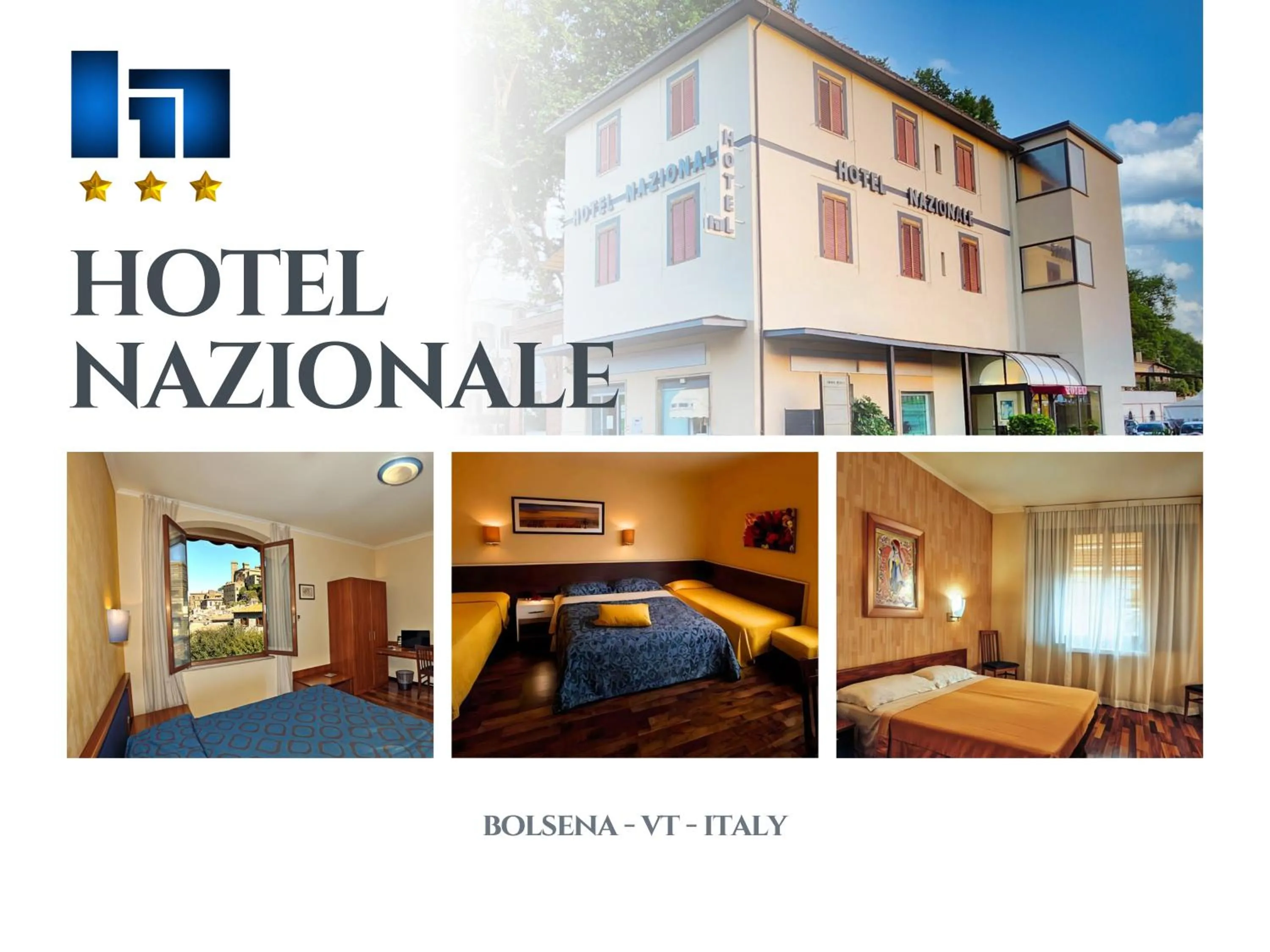 Property building, Bed in Hotel Nazionale