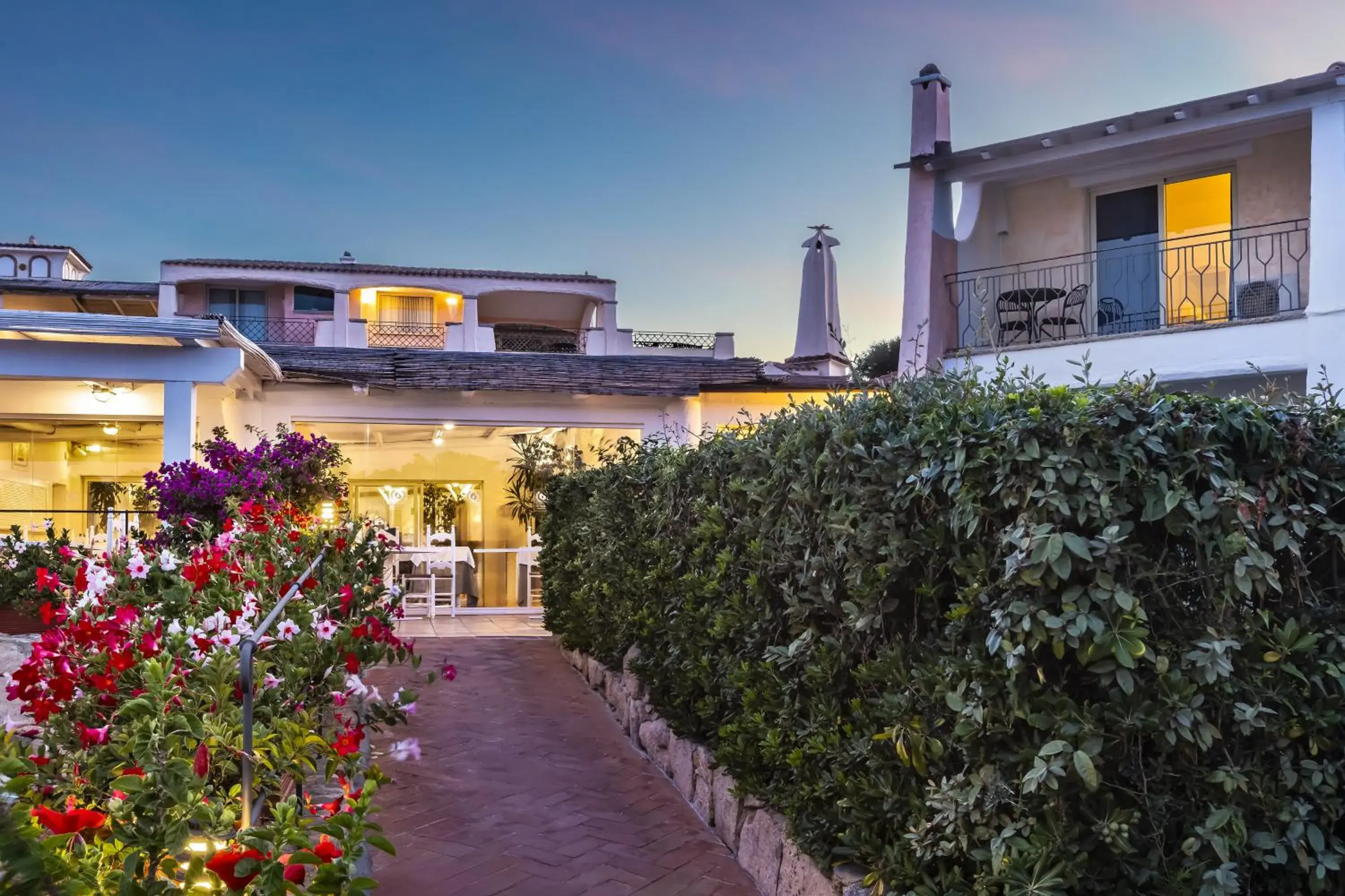 Garden view in Grand Hotel In Porto Cervo Garden view in Grand Hotel In Porto Cervo