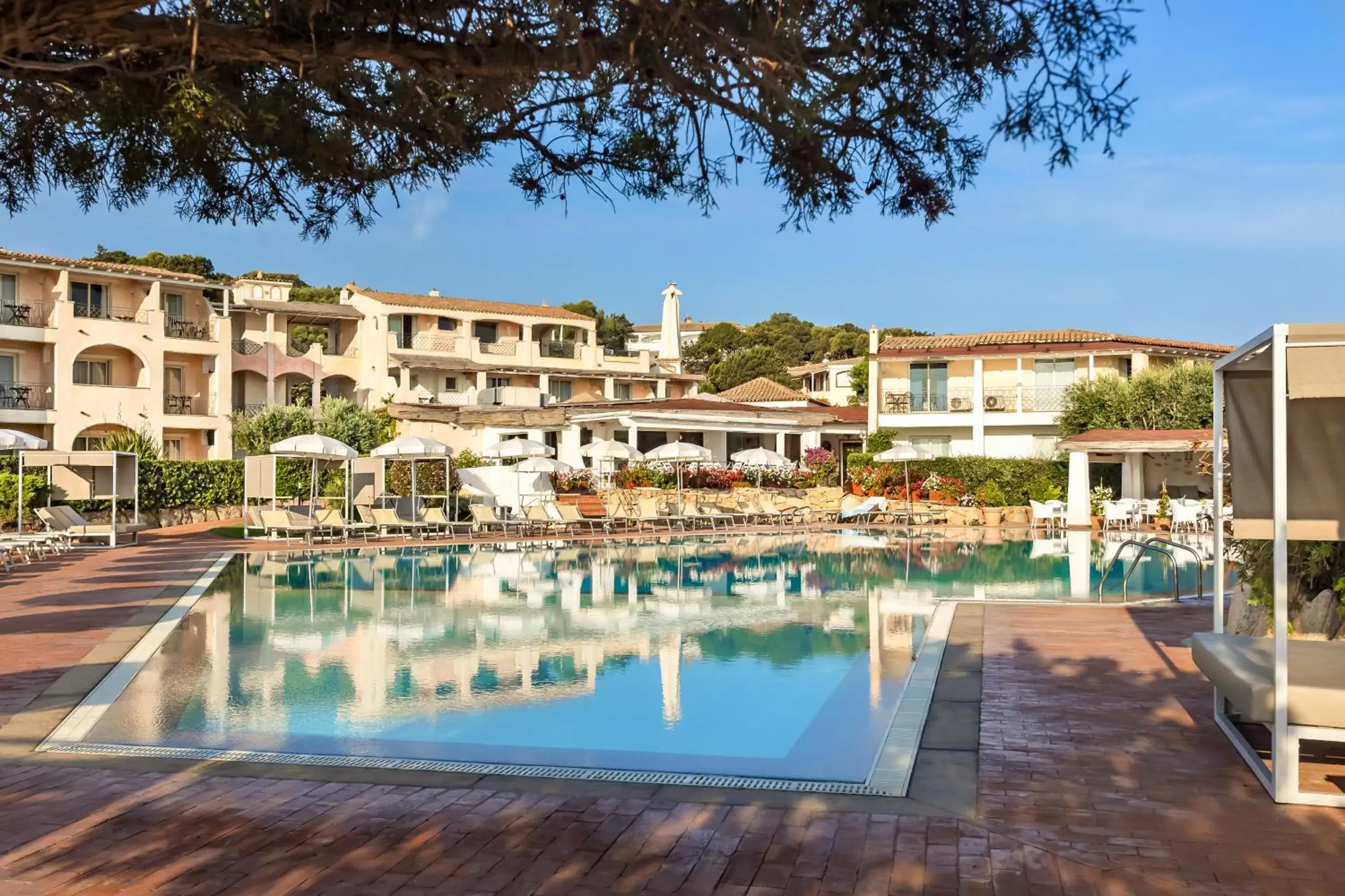 Pool view in Grand Hotel In Porto Cervo Pool view in Grand Hotel In Porto Cervo