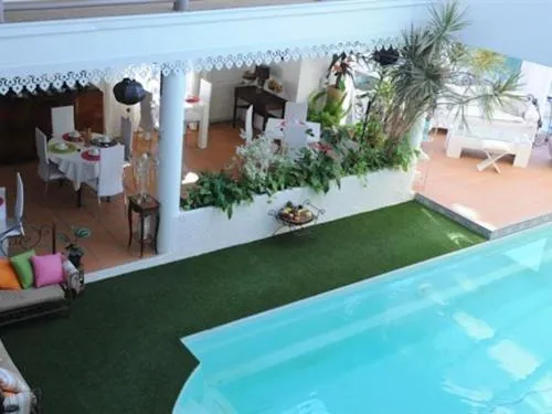 Pool view in Chambre d'Hôtes Villa Ambrosia et Spa