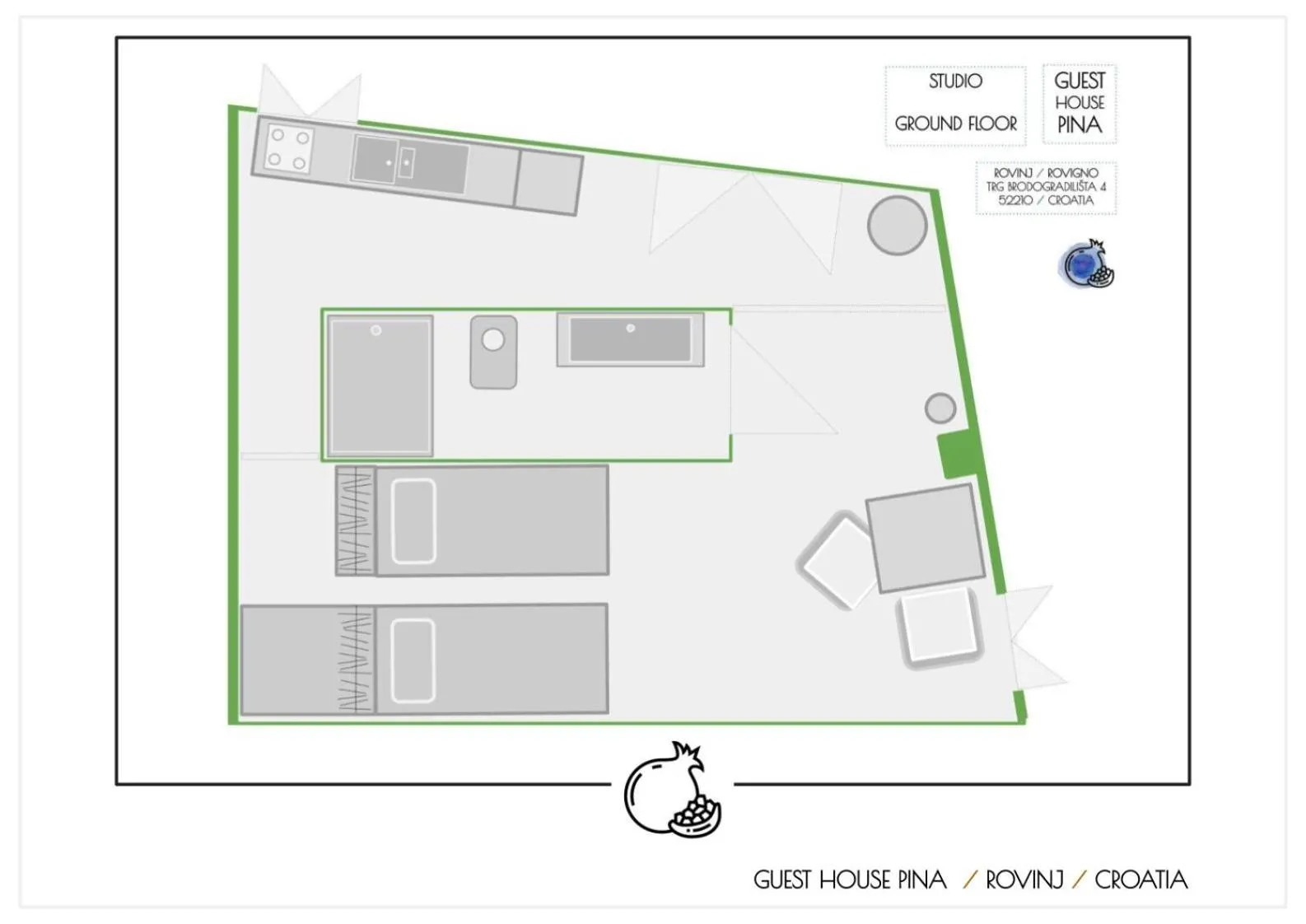 Apartment - Ground Floor in Guest House Pina