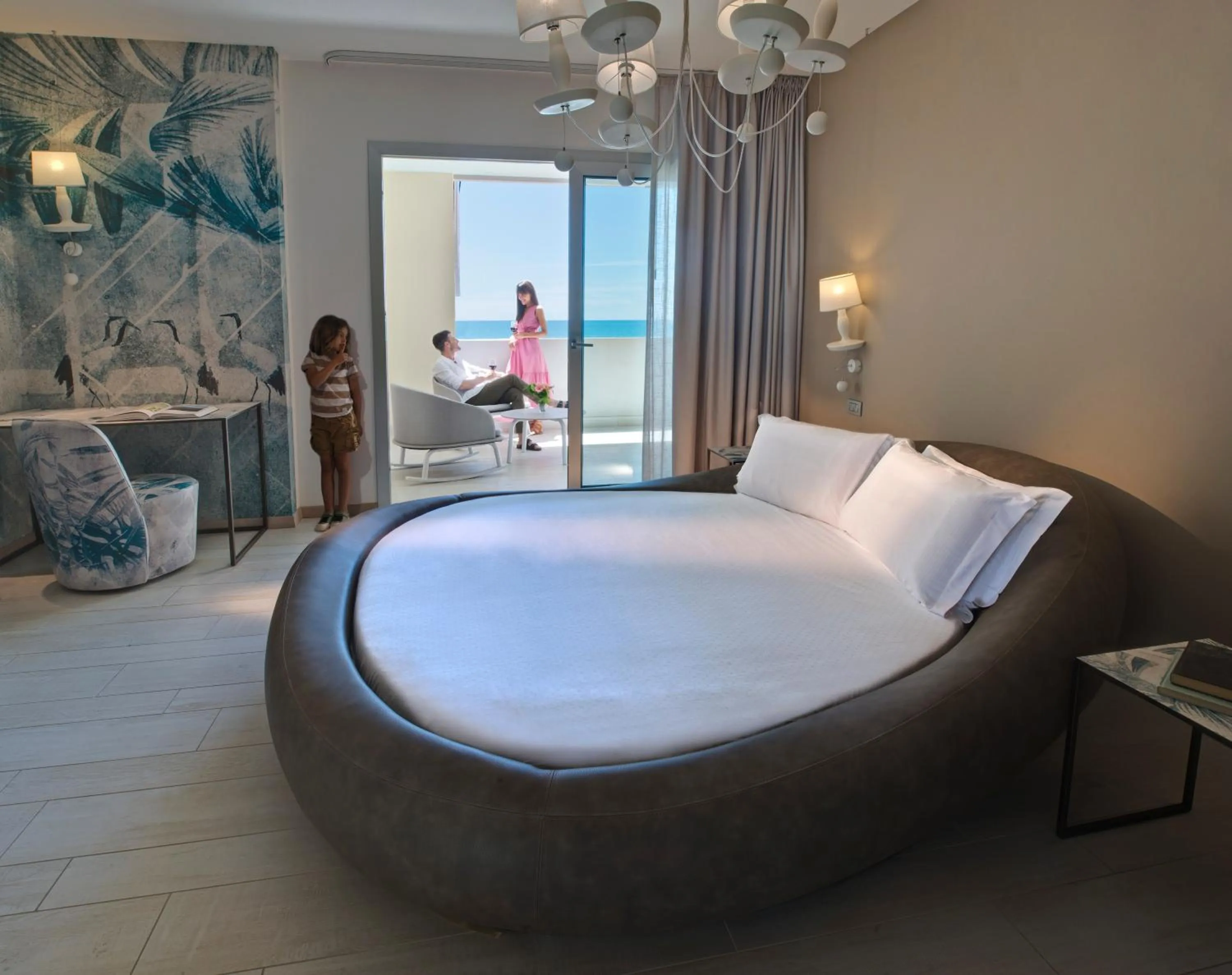 Bed in Bibione Palace Hotel