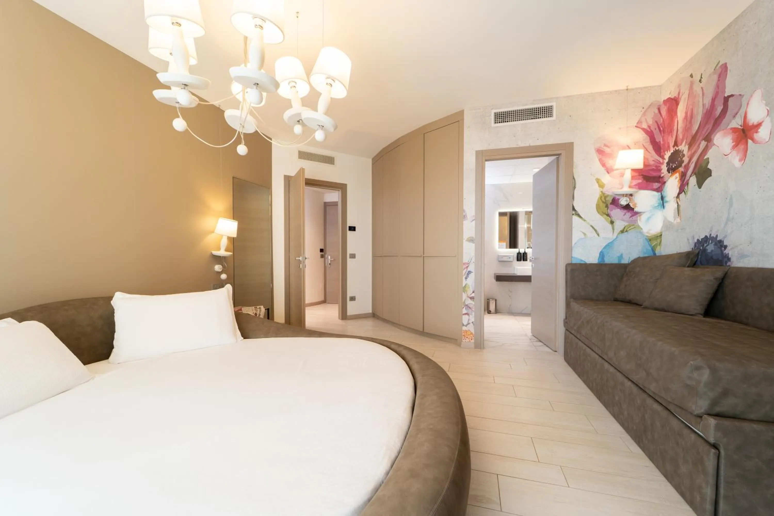 Bed in Bibione Palace Hotel