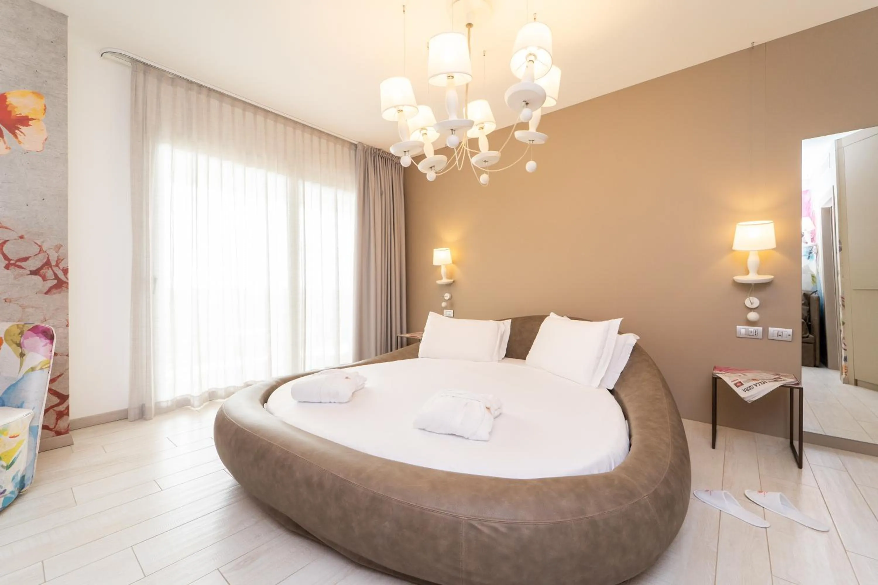 Bed in Bibione Palace Hotel