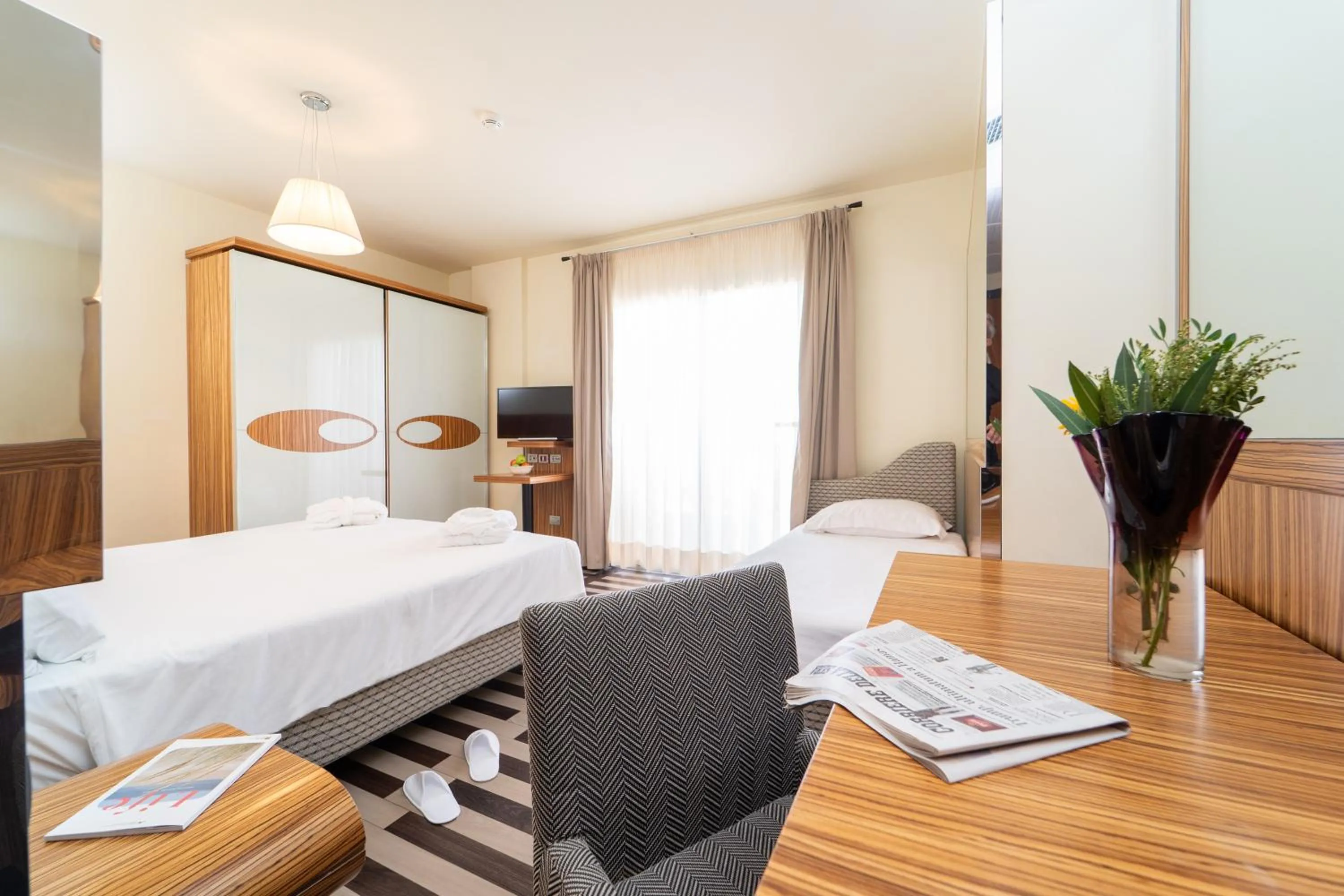 Bed in Bibione Palace Hotel