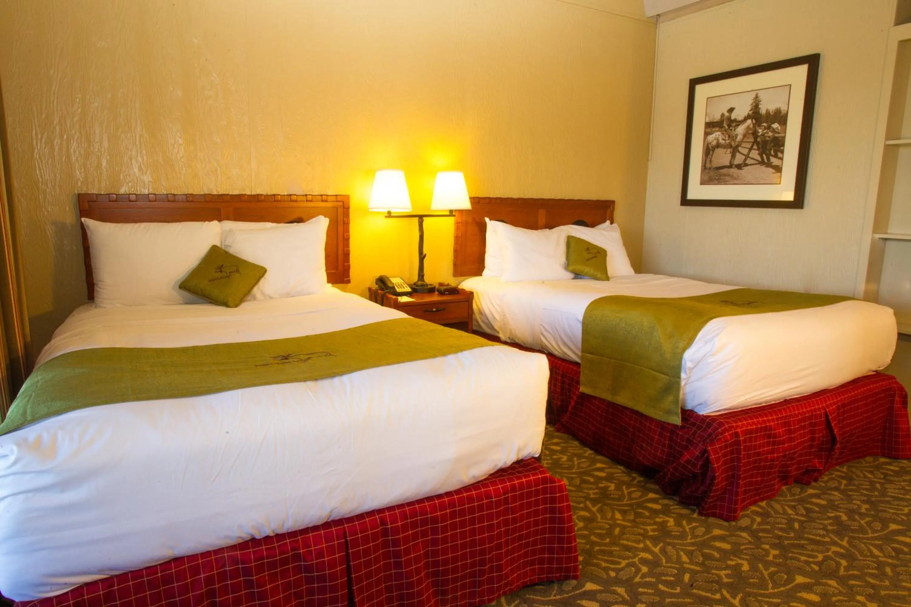 Bed in Jackson Lake Lodge