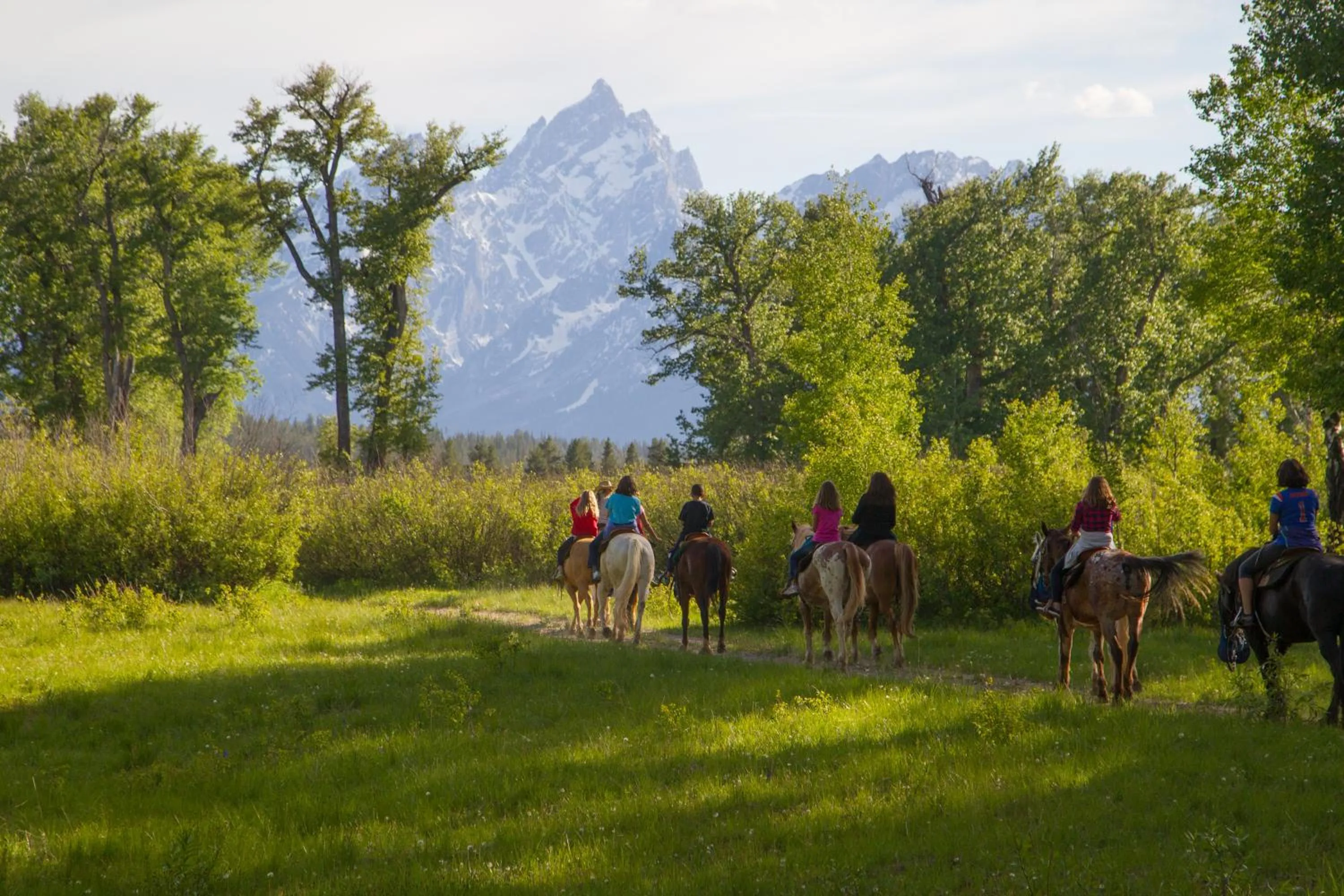 Horse-riding in Colter Bay Village
