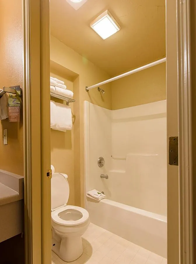 Shower in Headwaters Lodge & Cabins at Flagg Ranch