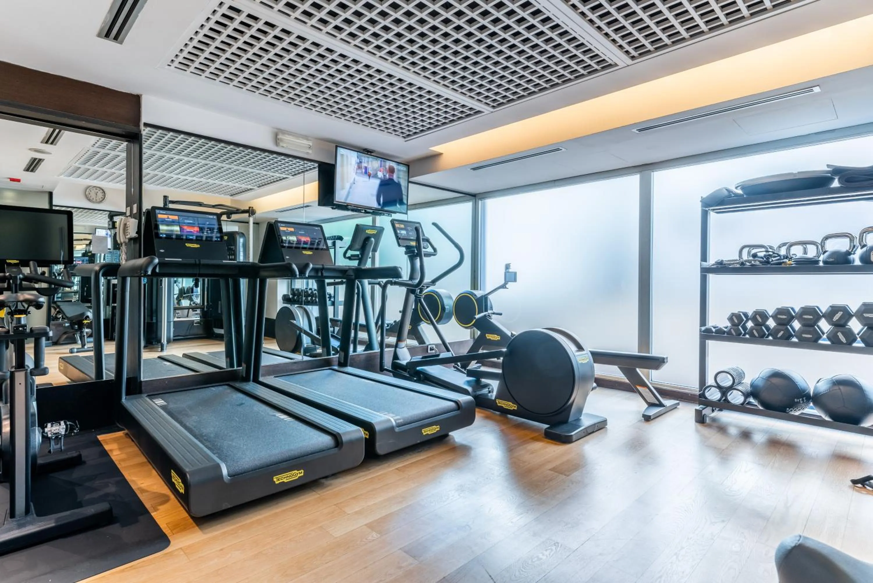 Fitness centre/facilities in Hilton Garden Inn Rome Claridge