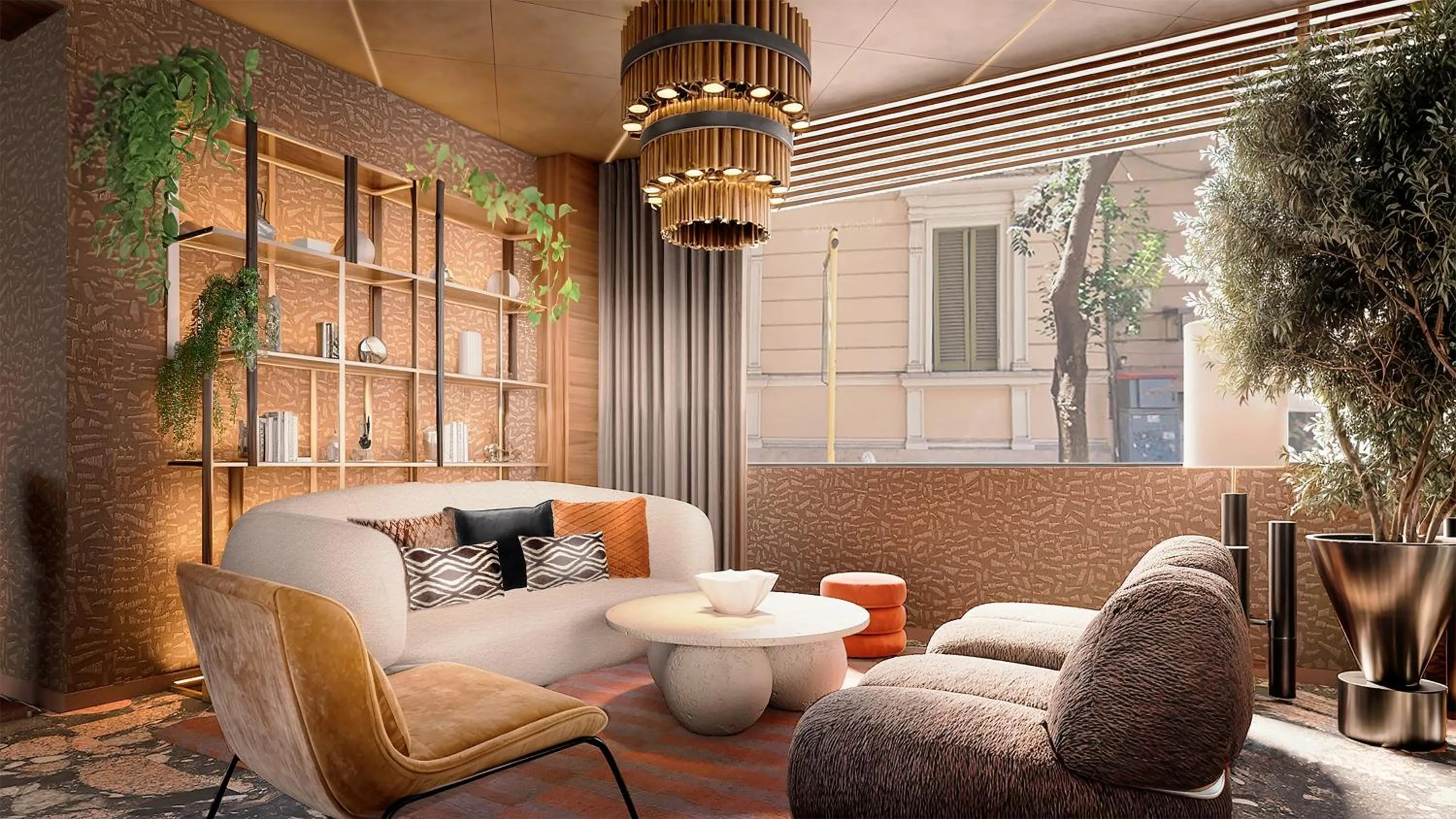 Lounge or bar in NYX Hotel Rome by Leonardo Hotels