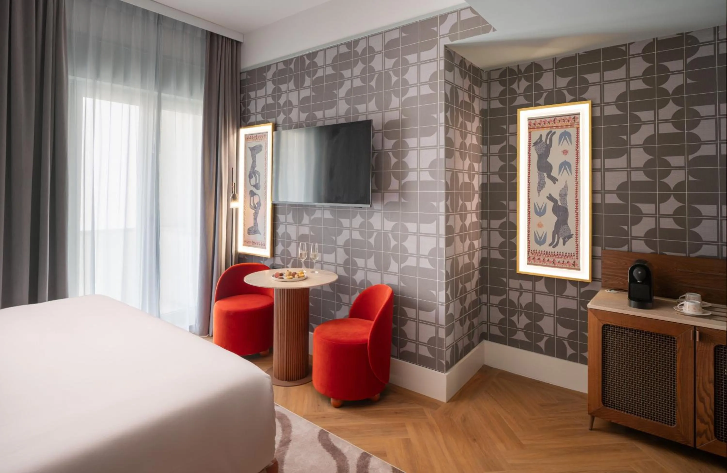 Photo of the whole room, Bed in NYX Hotel Rome by Leonardo Hotels