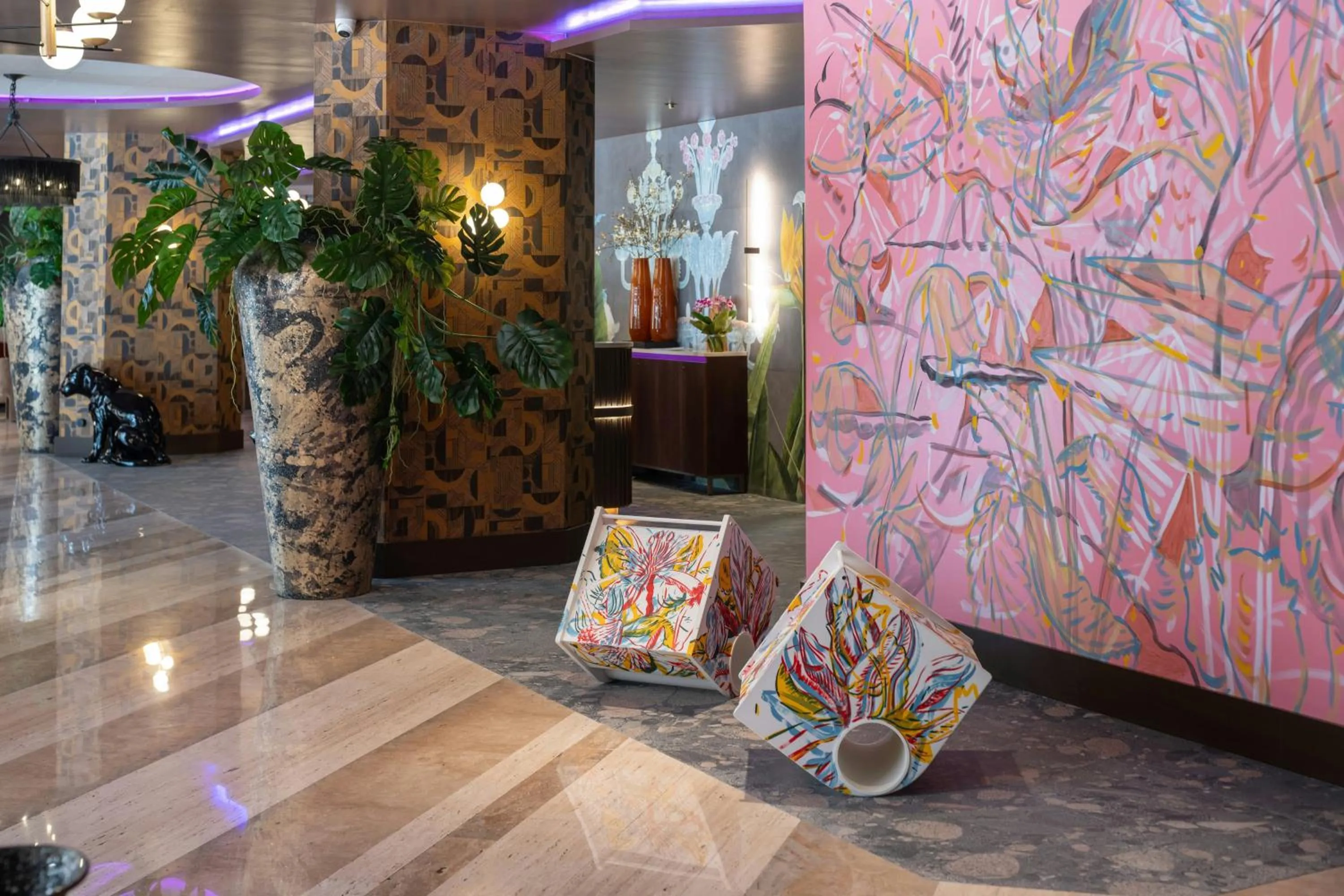 Lobby or reception in NYX Hotel Rome by Leonardo Hotels