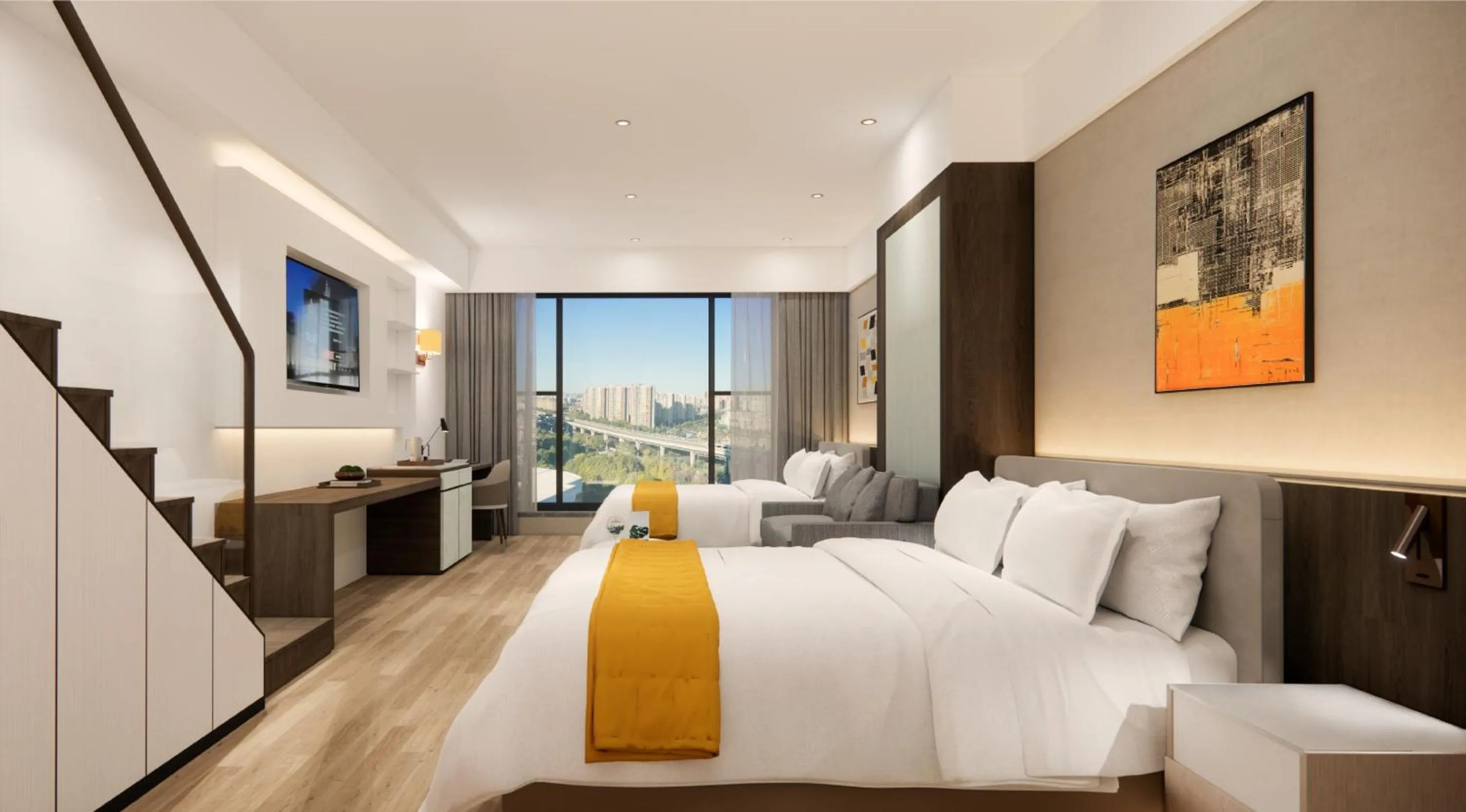 Bed in Kunming Xingyao Hotel