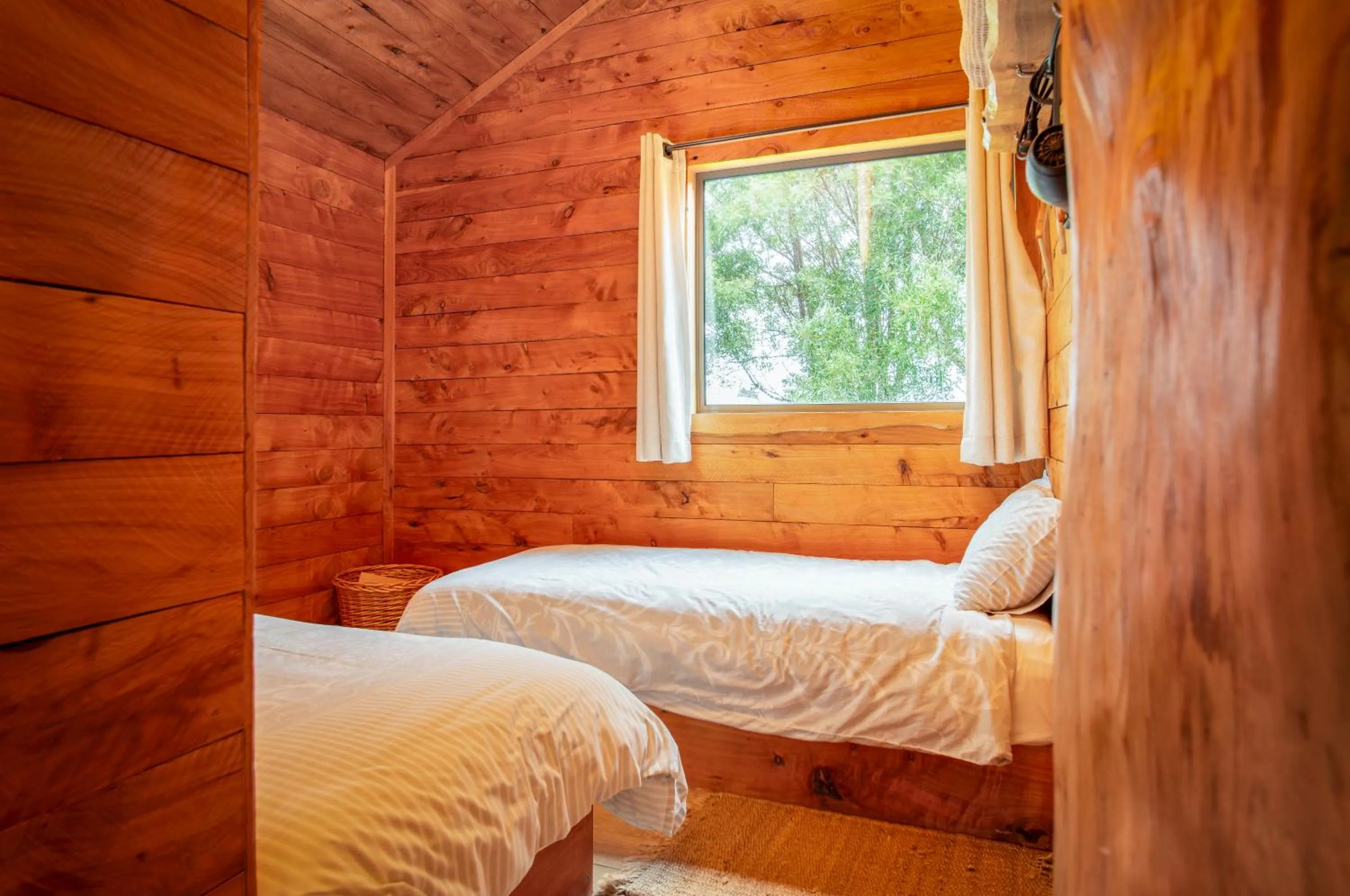 Bedroom, Bed in Rustic Hut Bush Retreat