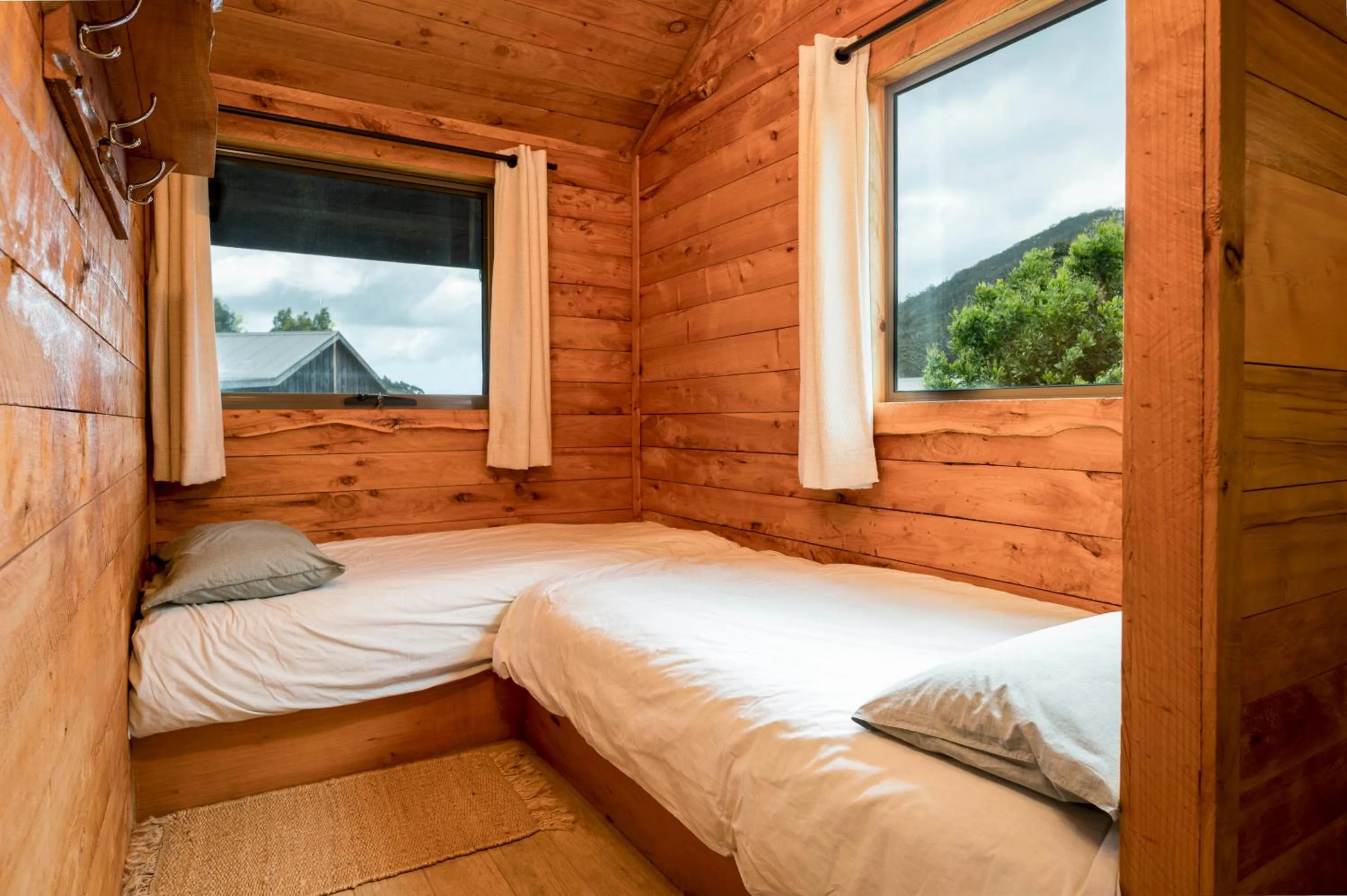 Bedroom, Bed in Rustic Hut Bush Retreat