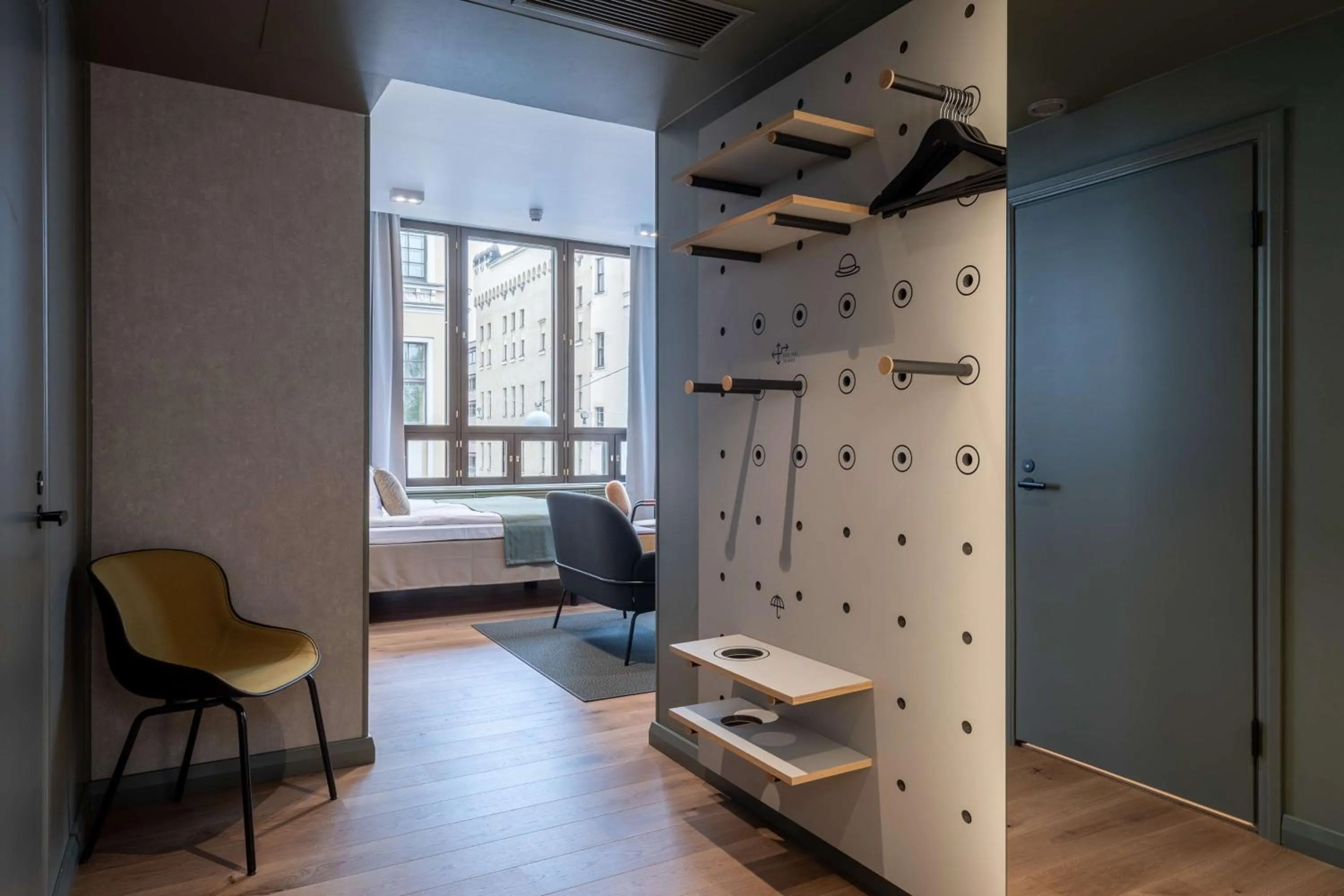 Bedroom in Scandic Helsinki Hub