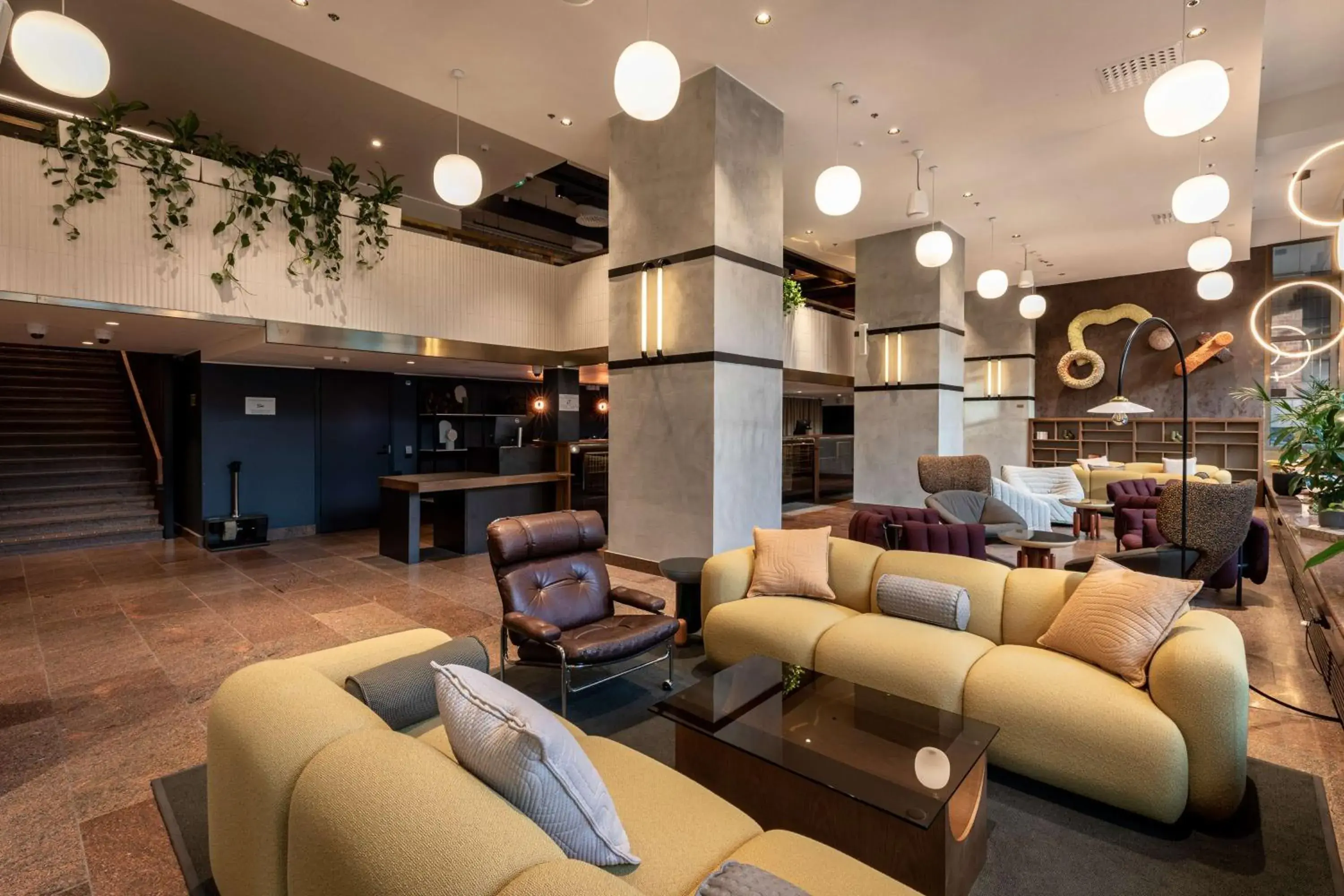 Lobby or reception in Scandic Helsinki Hub Lobby or reception in Scandic Helsinki Hub