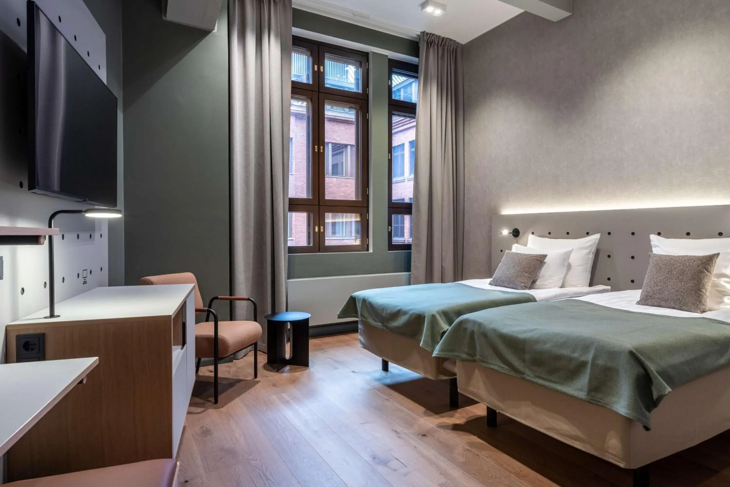 Bedroom, Bed in Scandic Helsinki Hub Bedroom, Bed in Scandic Helsinki Hub