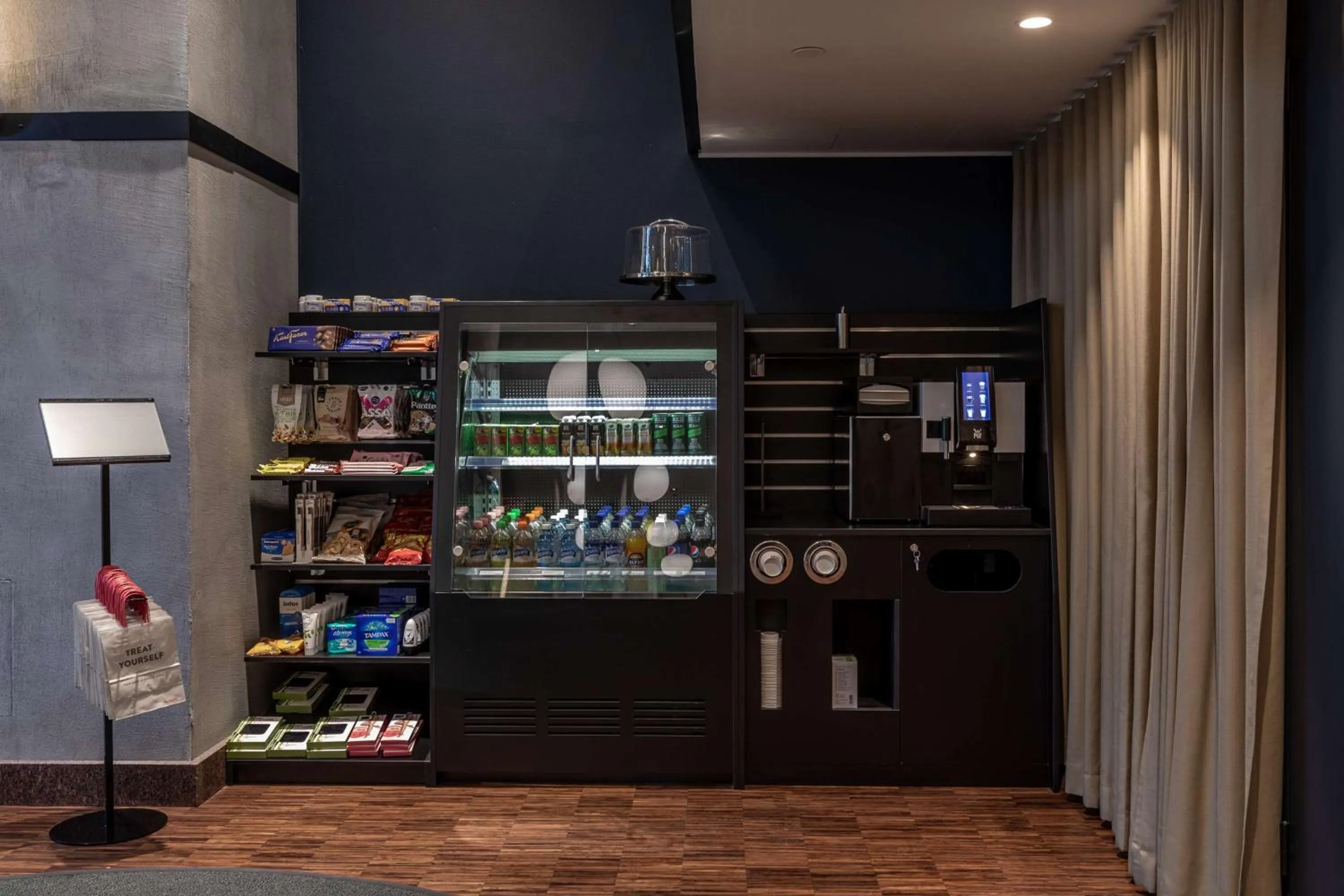 Lobby or reception in Scandic Helsinki Hub