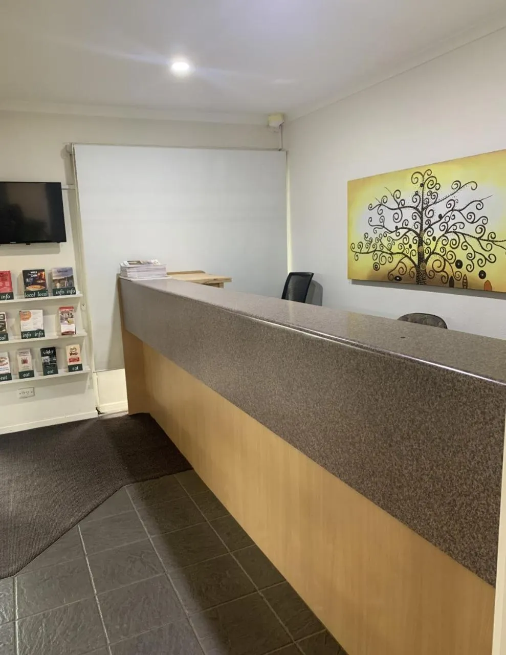 Lobby or reception in LaTrobe Motel Morwell