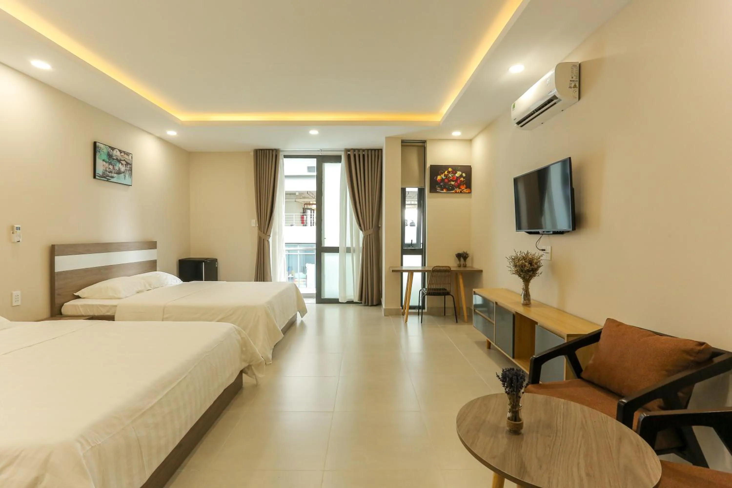 Bed in ĐồiSao Homestay