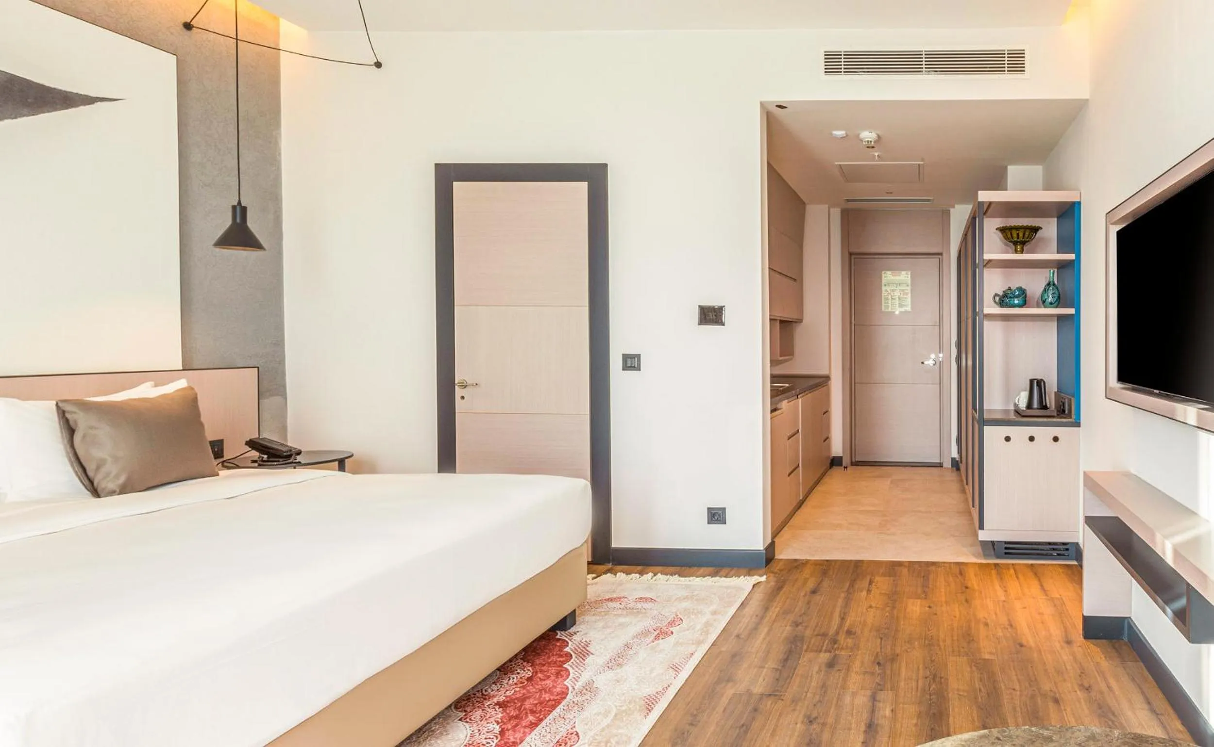 Bed in Hilton Garden Inn Samarkand Afrosiyob