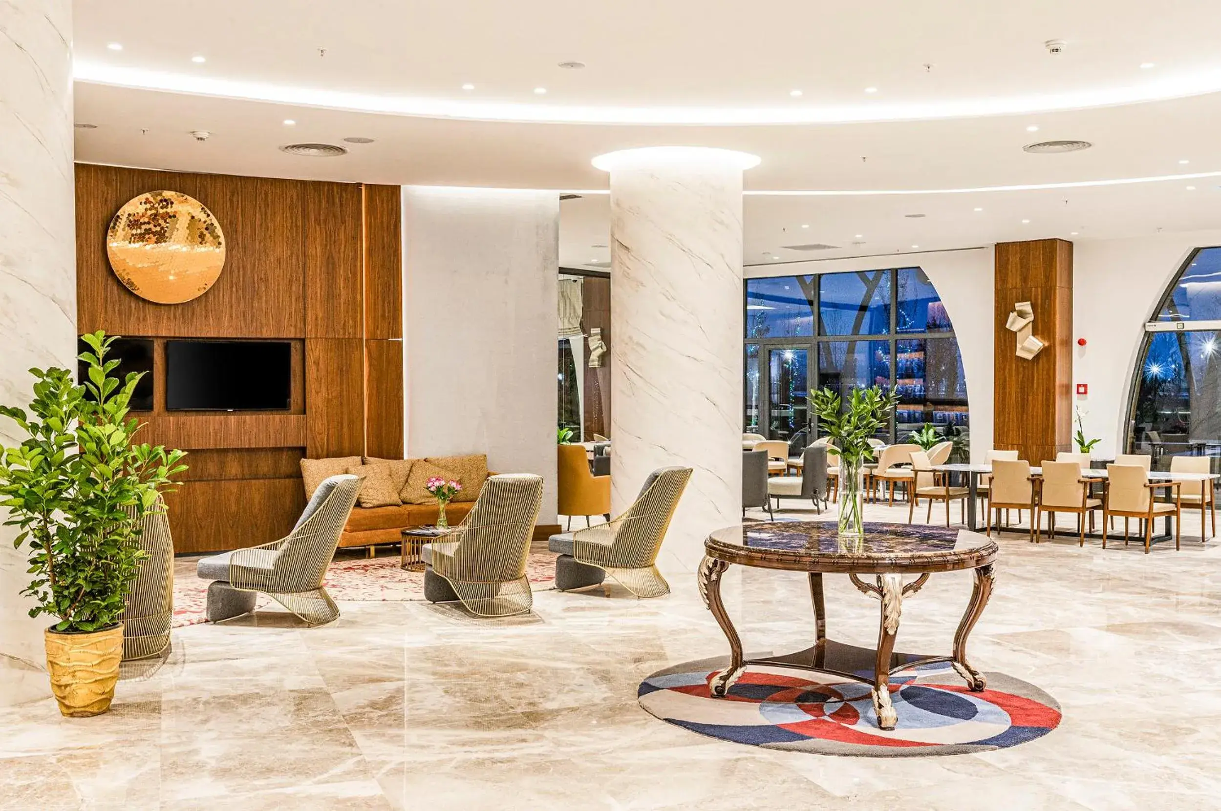 Lobby or reception in Hilton Garden Inn Samarkand Afrosiyob Lobby or reception in Hilton Garden Inn Samarkand Afrosiyob