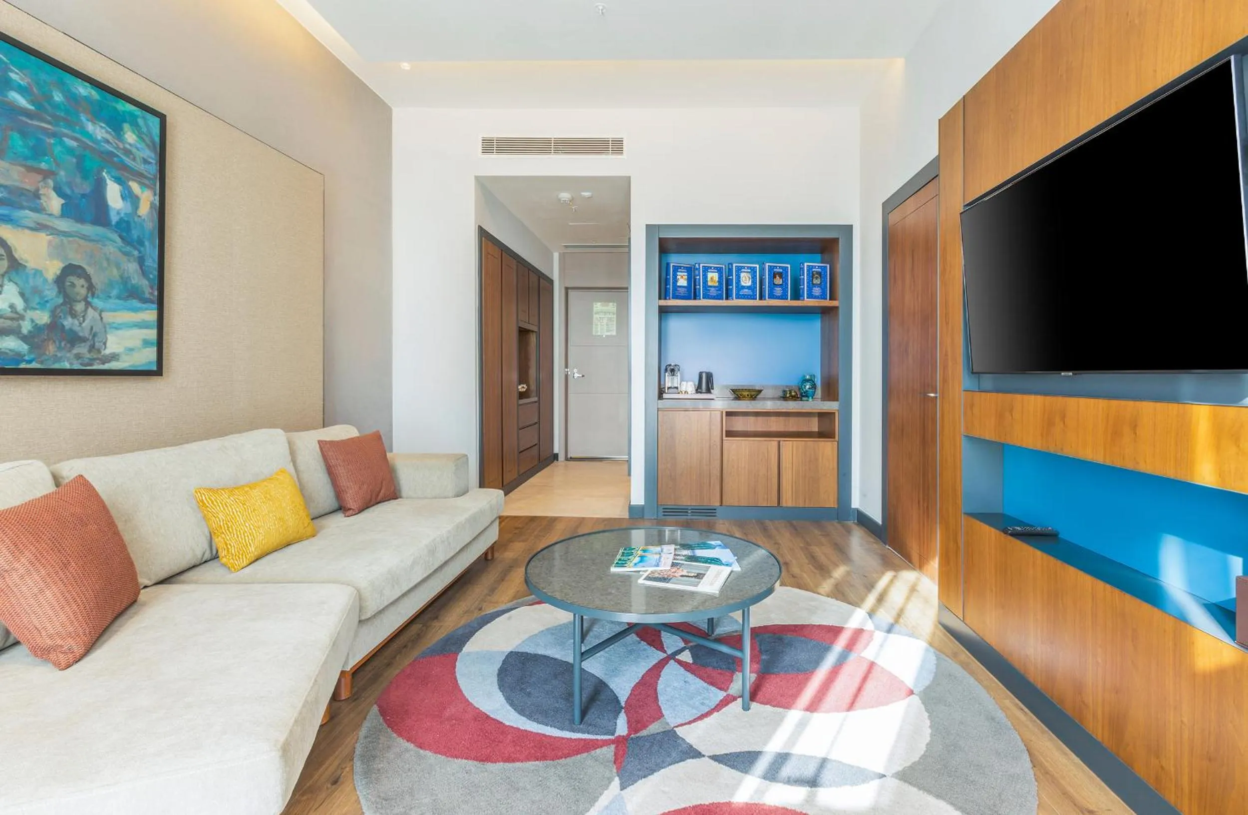 Seating area in Hilton Garden Inn Samarkand Afrosiyob