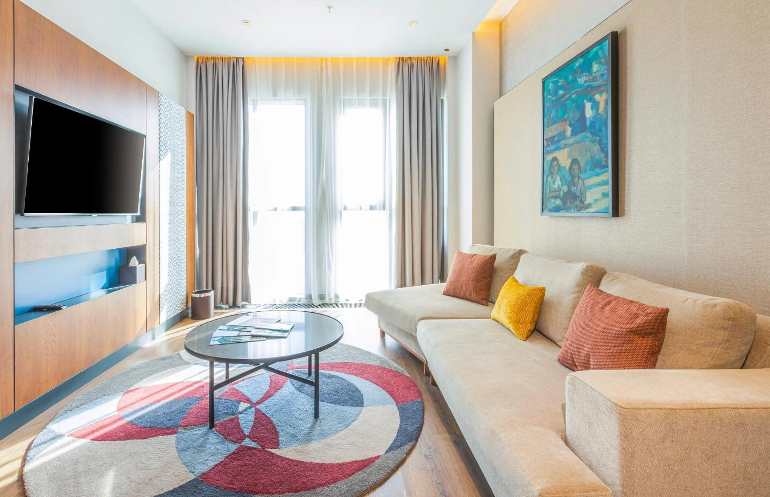 Living room in Hilton Garden Inn Samarkand Afrosiyob