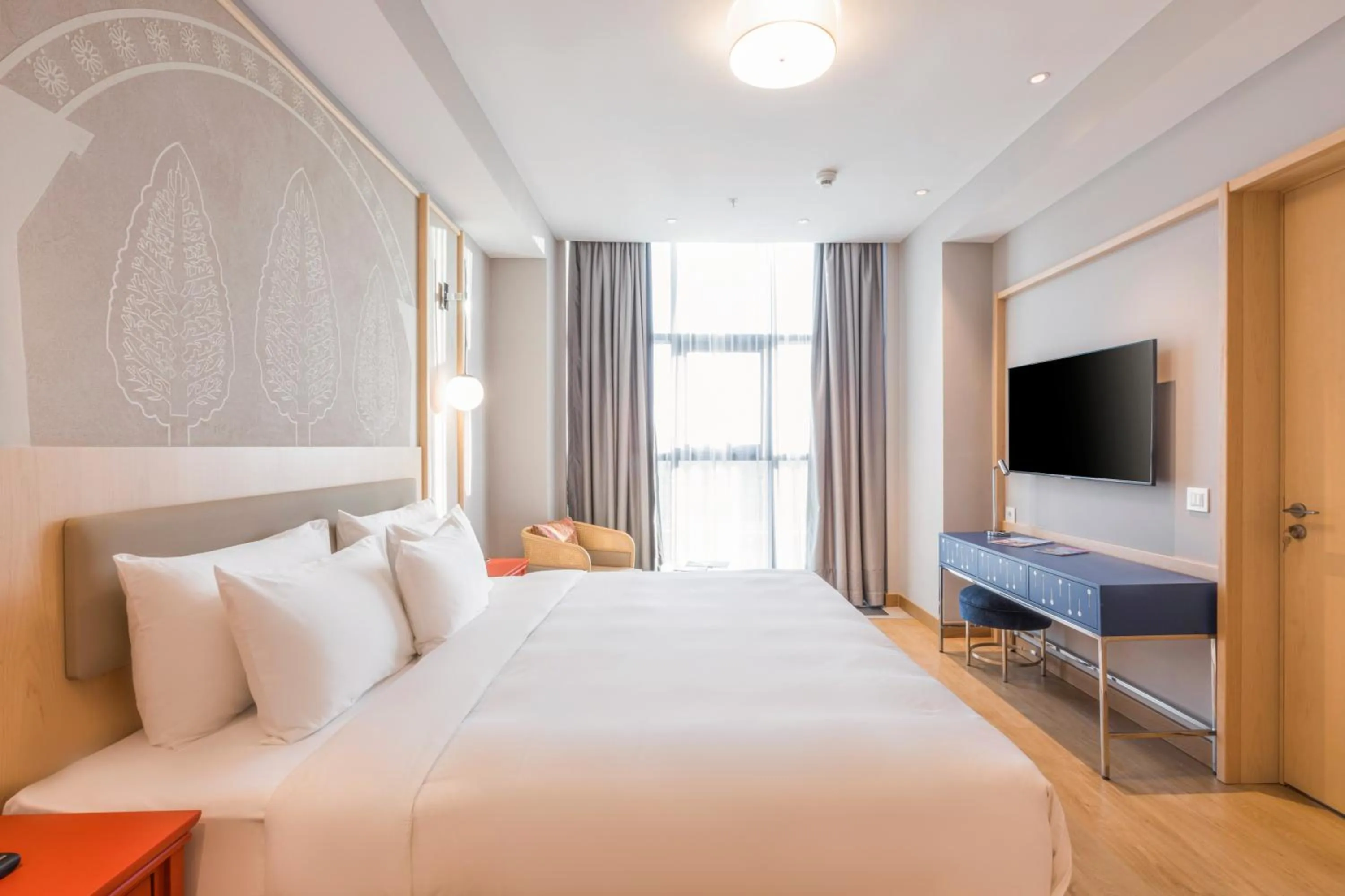 Bed in Hilton Garden Inn Samarkand Sogd