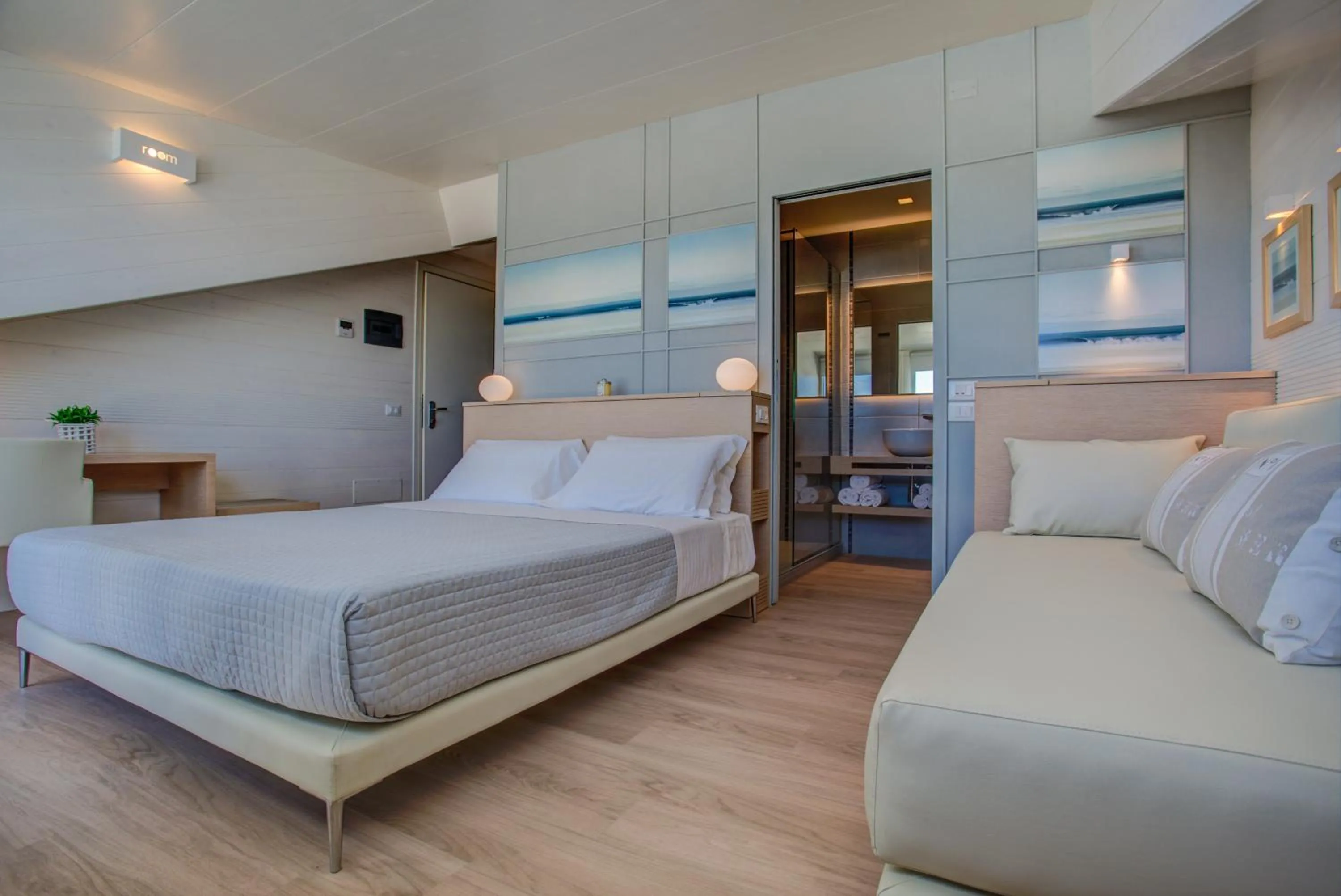 Bed in Hotel San Marco