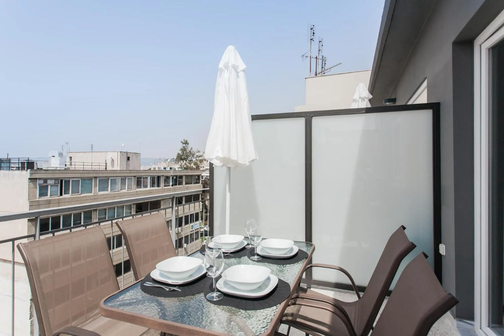 Balcony/Terrace in WYZ Attiki Aparthotel