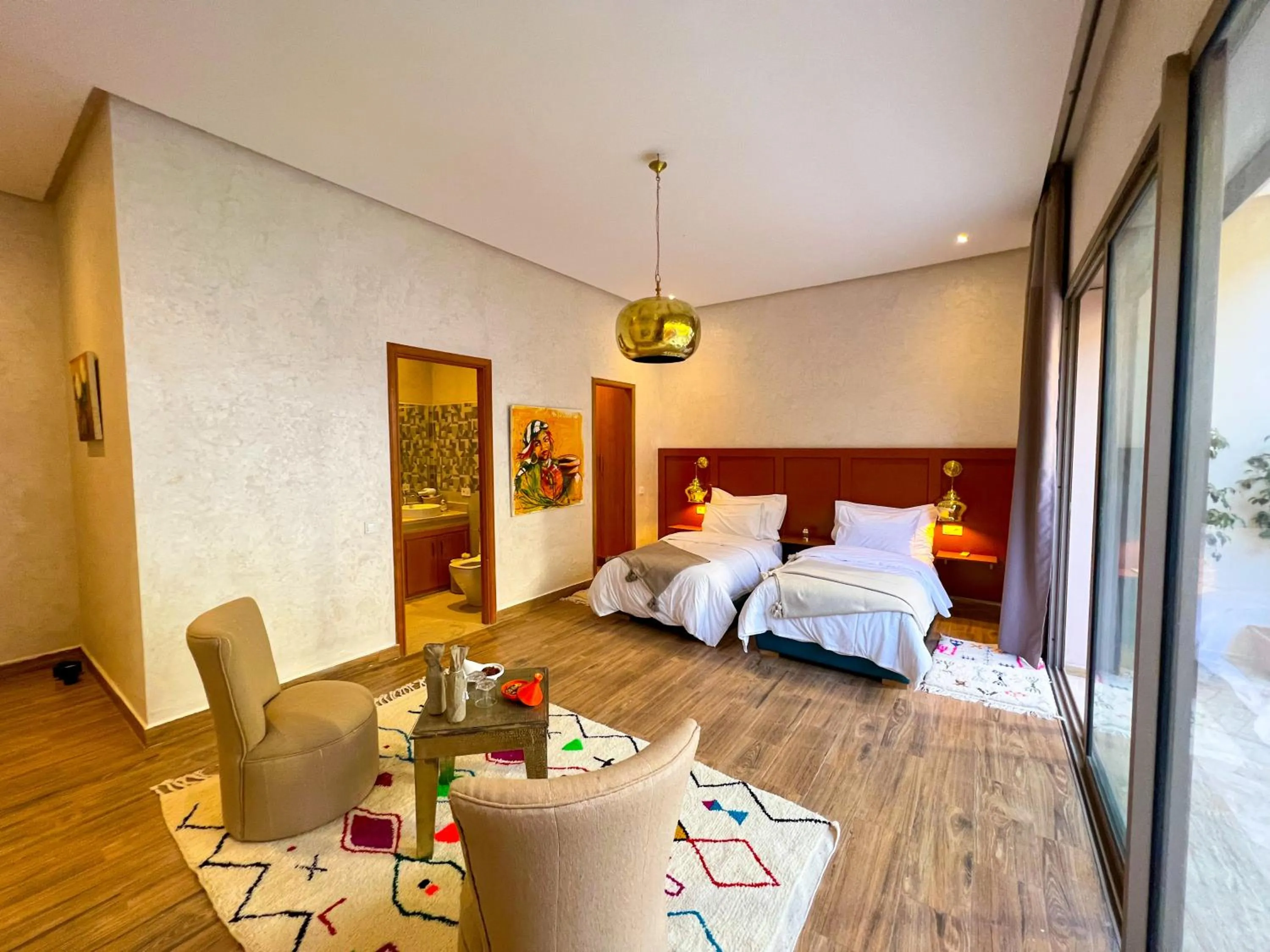 Bed in Riad villa saphir & SPA