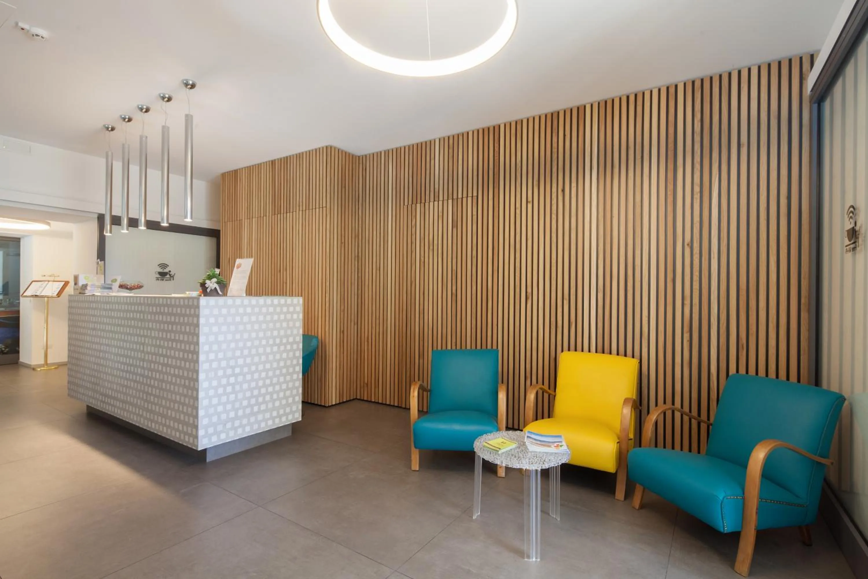 Lobby or reception in Hotel Clelia