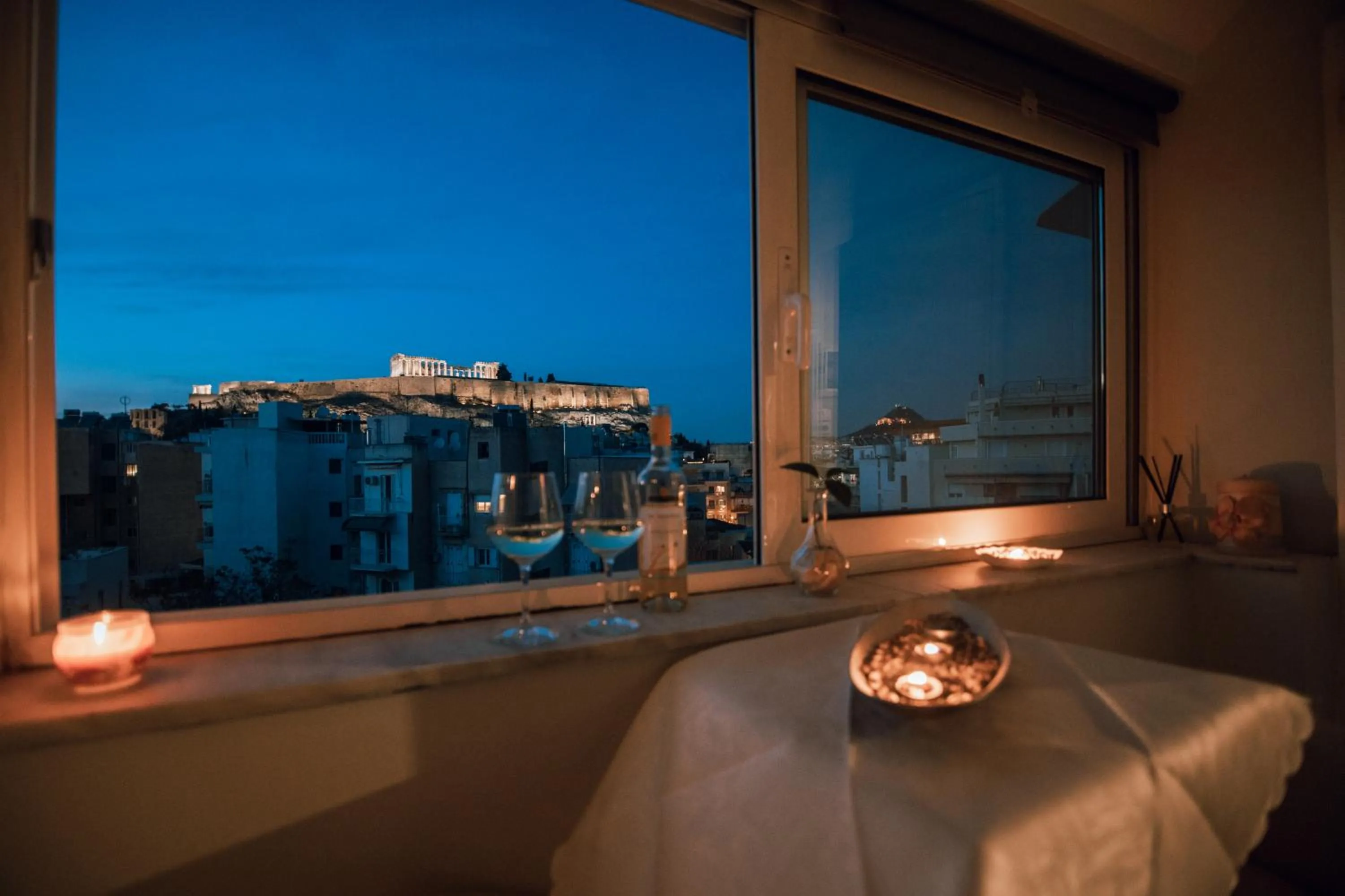 One-Bedroom Apartment in Acropoli's balcony