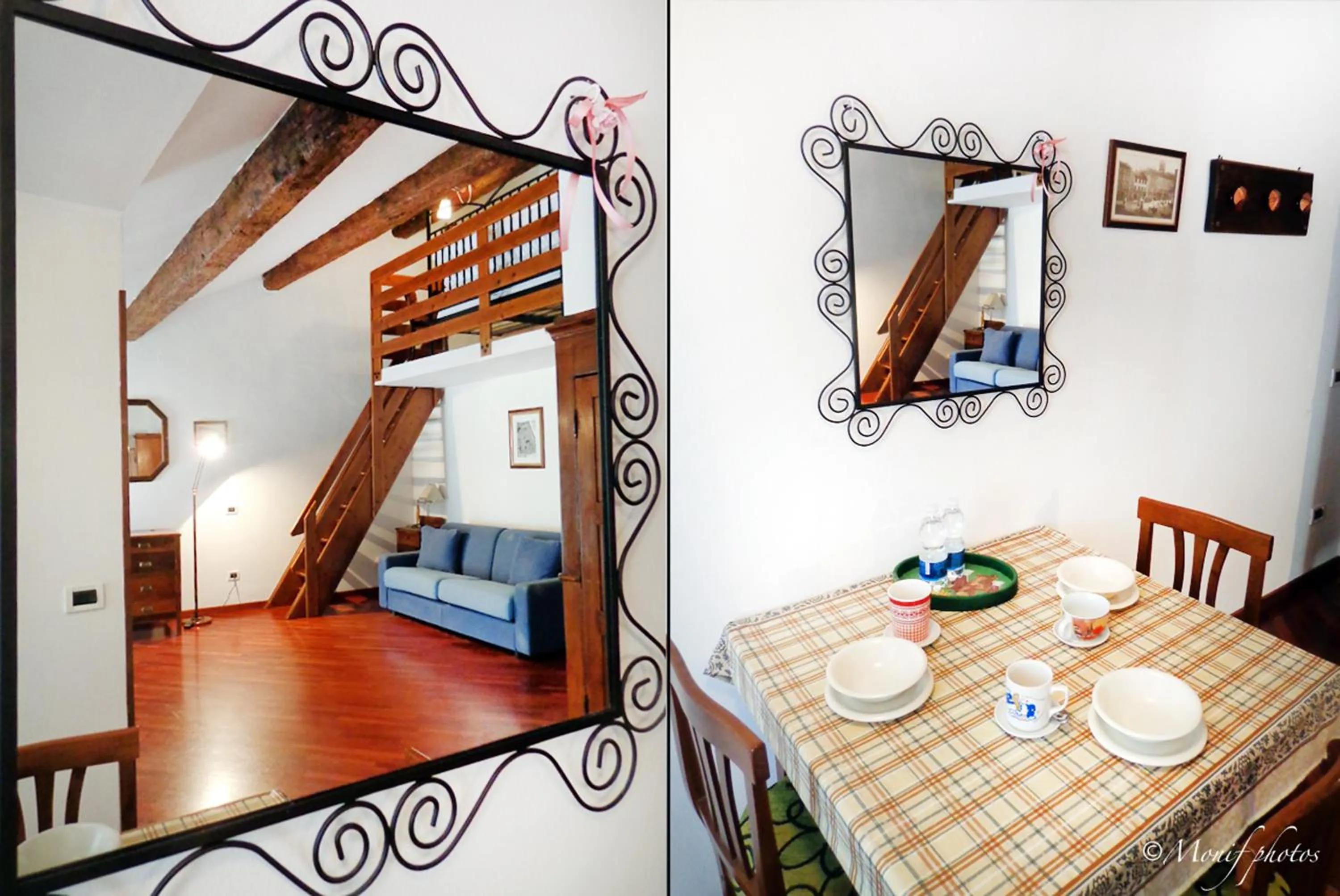 Kitchen or kitchenette, Bed in Locanda Della Biscia