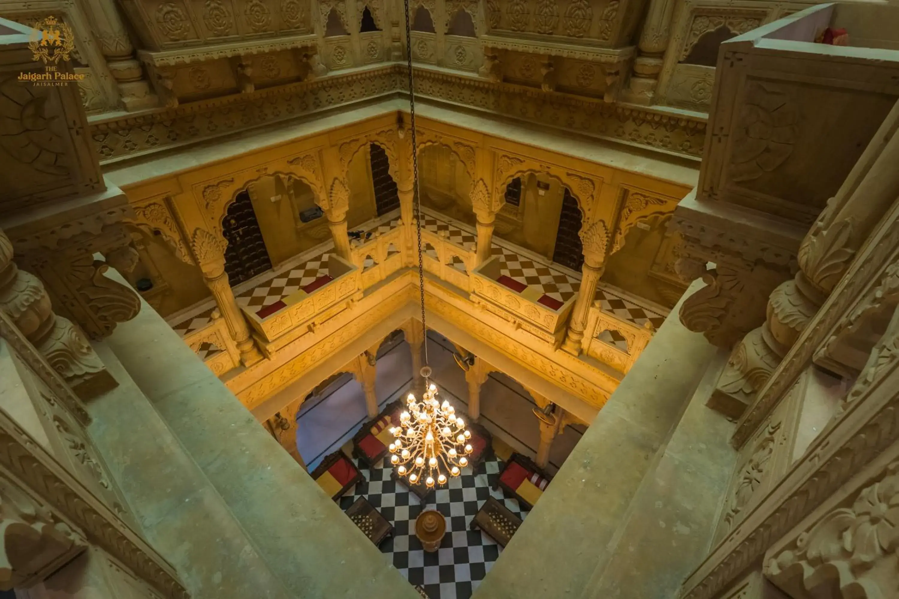 Inner courtyard view in The Jaigarh Palace Jaisalmer Inner courtyard view in The Jaigarh Palace Jaisalmer