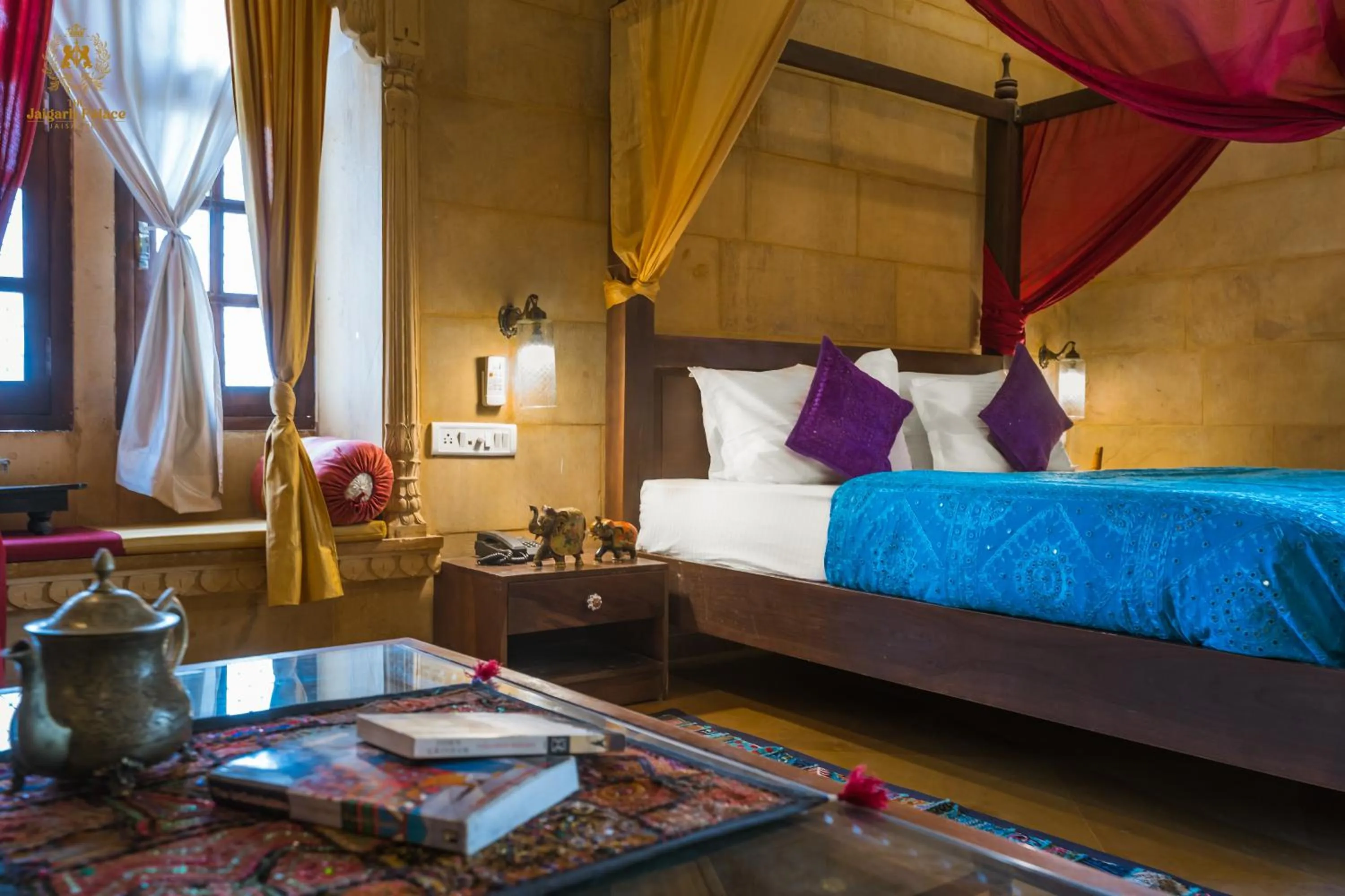 Bed in The Jaigarh Palace Jaisalmer