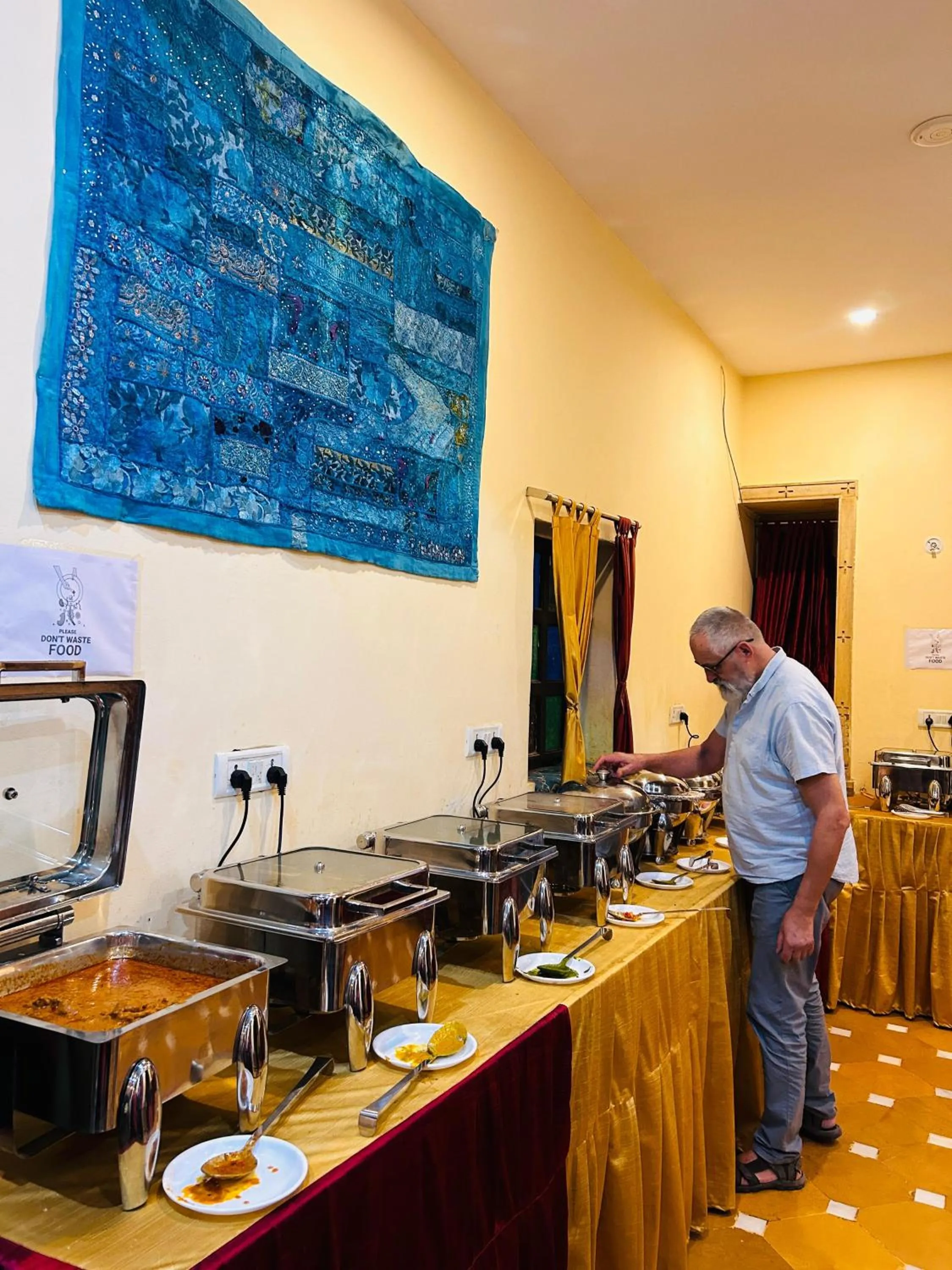 Buffet breakfast in The Jaigarh Palace Jaisalmer