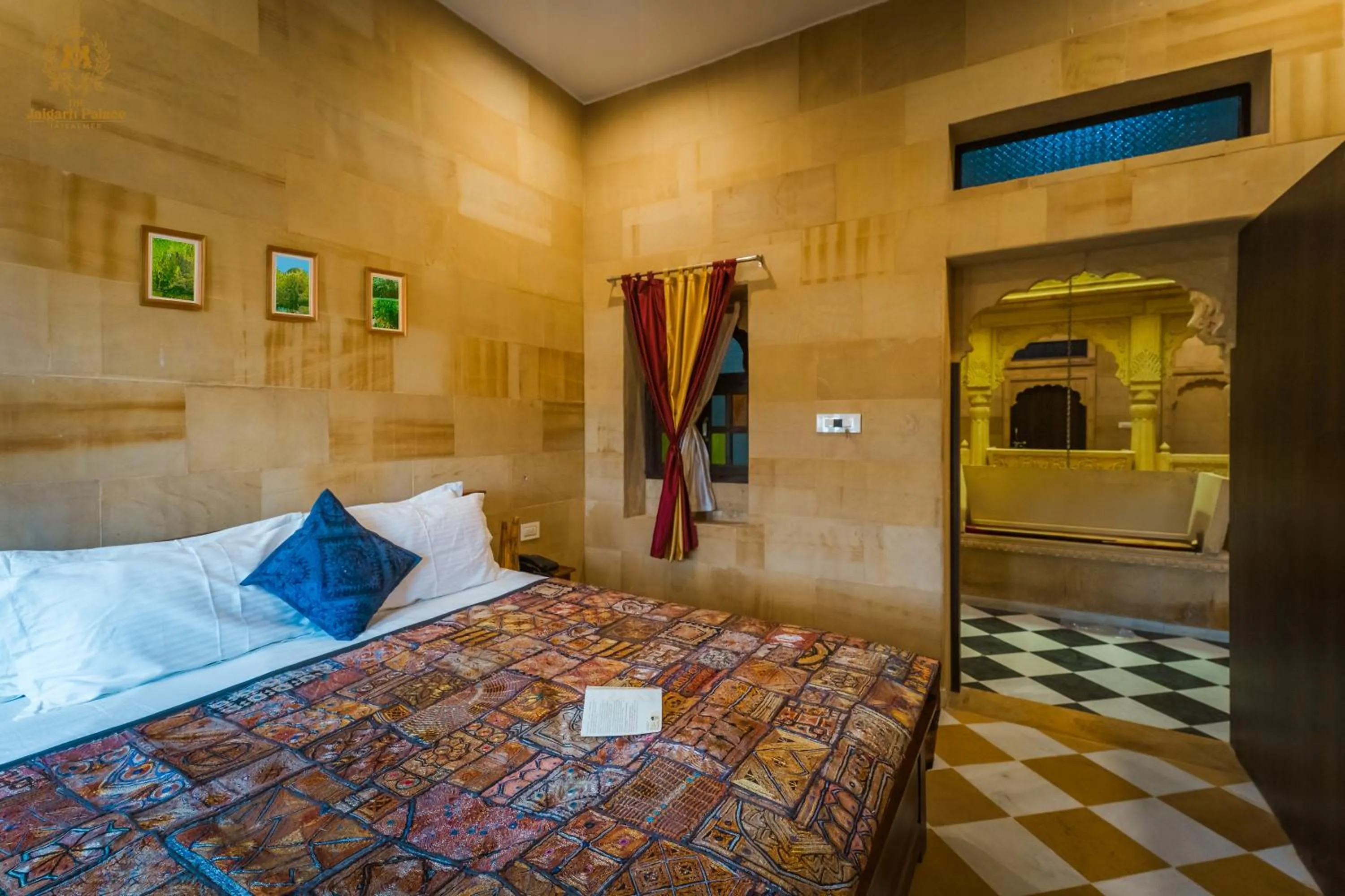 Bed in The Jaigarh Palace Jaisalmer