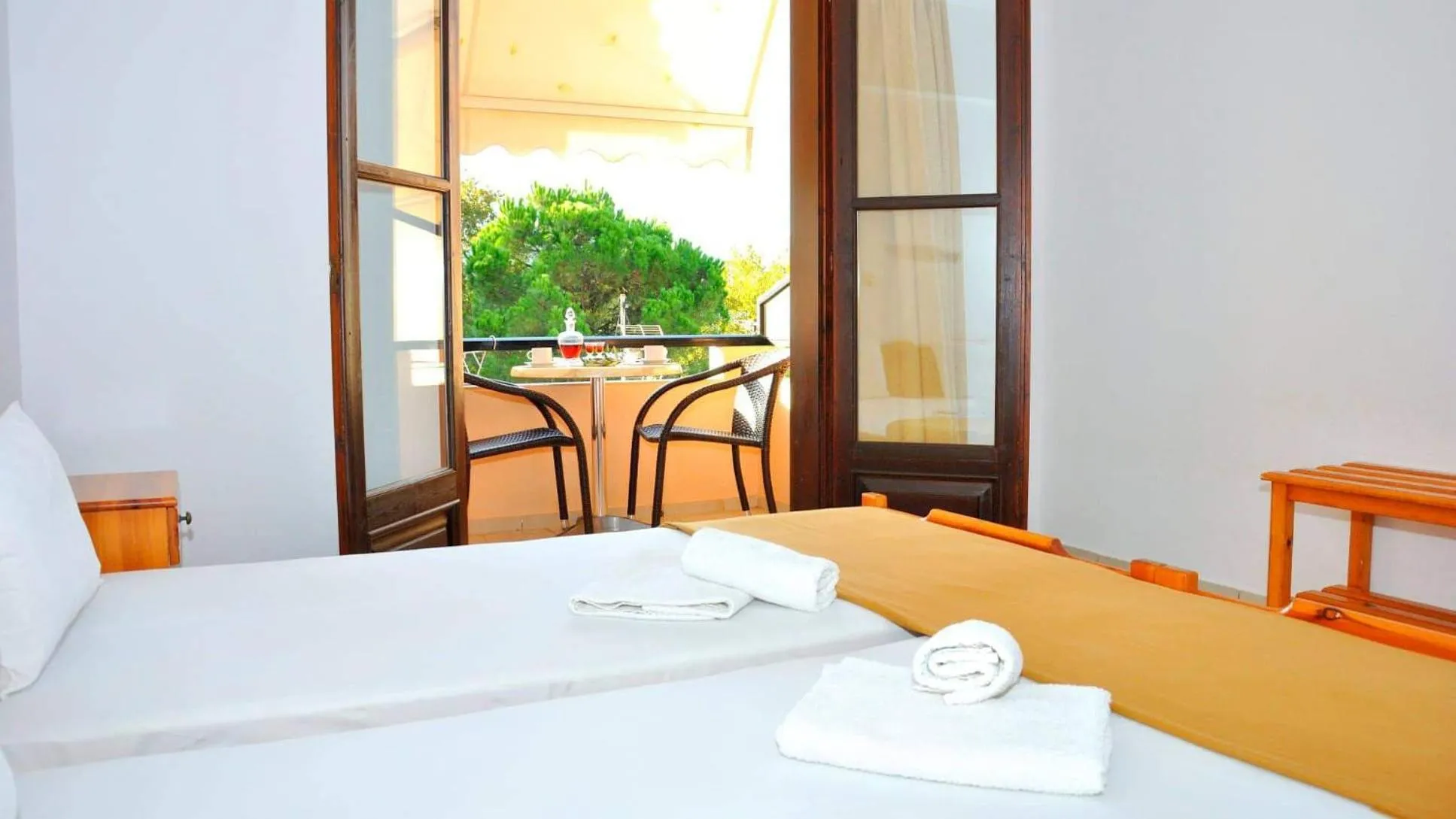 Balcony/Terrace, Bed in Villa Maria