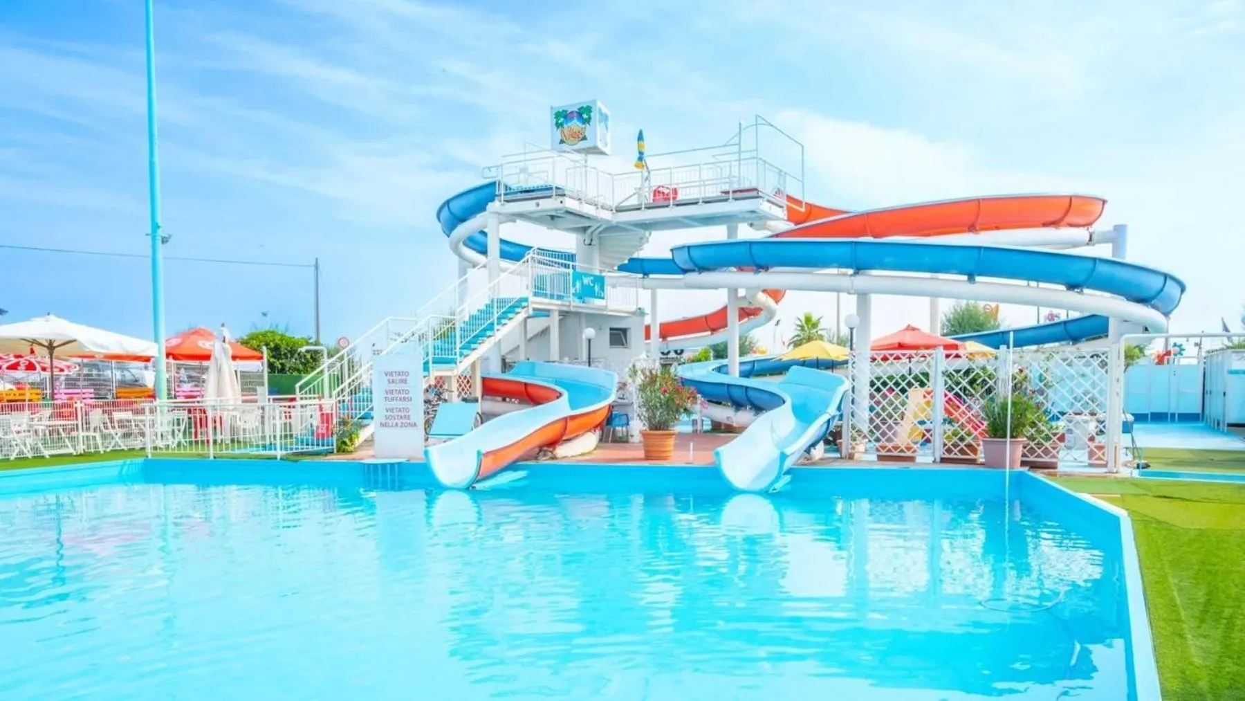 Aqua park in Hotel Nettunia