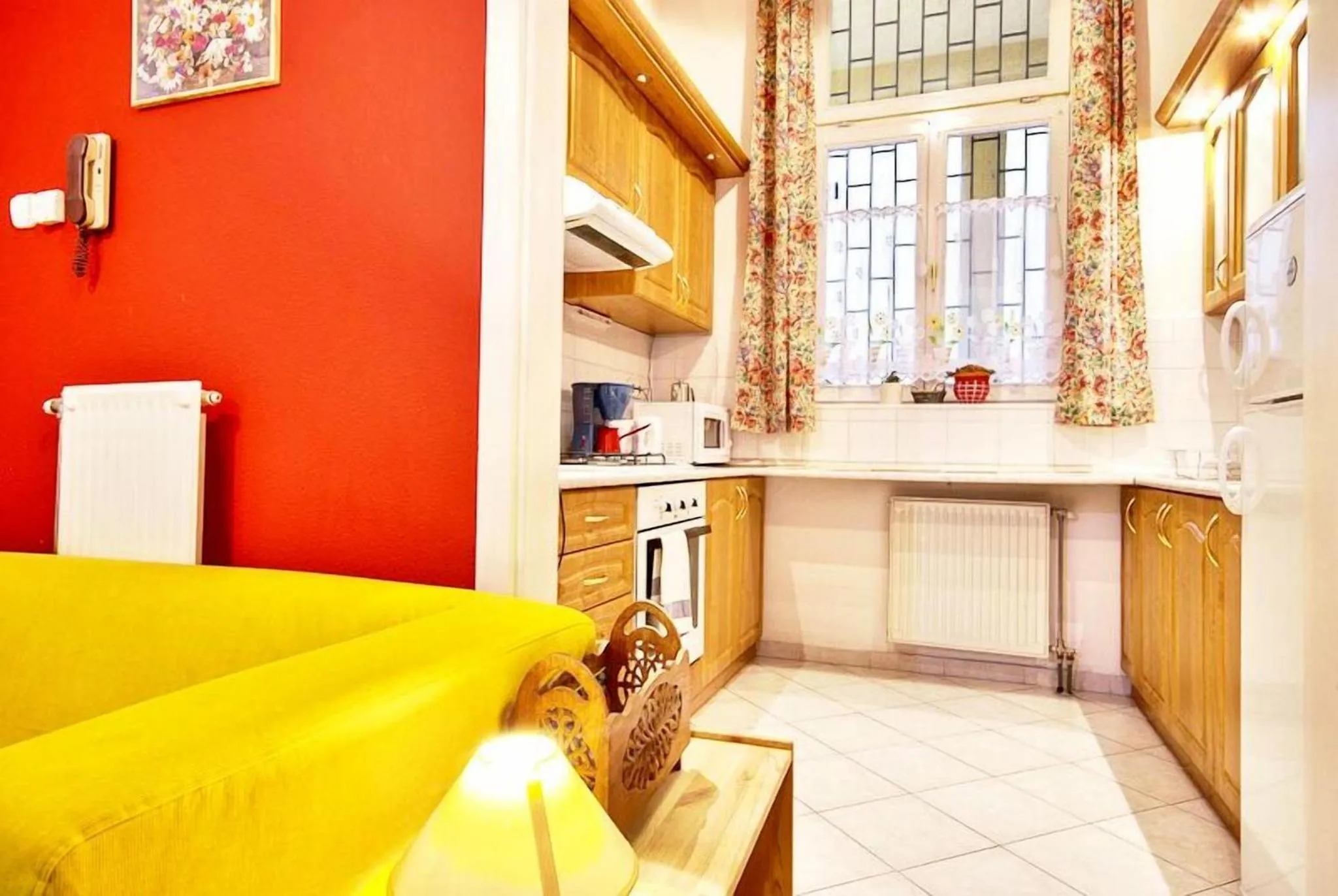 kitchen in Vibrant 3 Bedroom Apartment In The Pulsing Heart Of Budapest