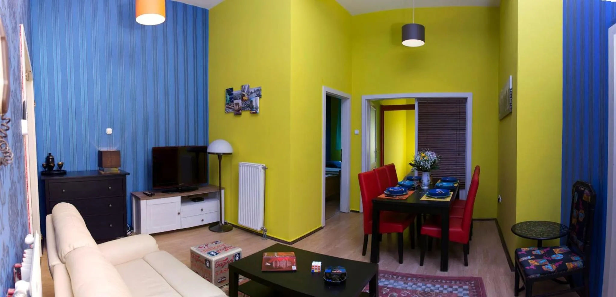 TV and multimedia in Vibrant 3 Bedroom Apartment In The Pulsing Heart Of Budapest