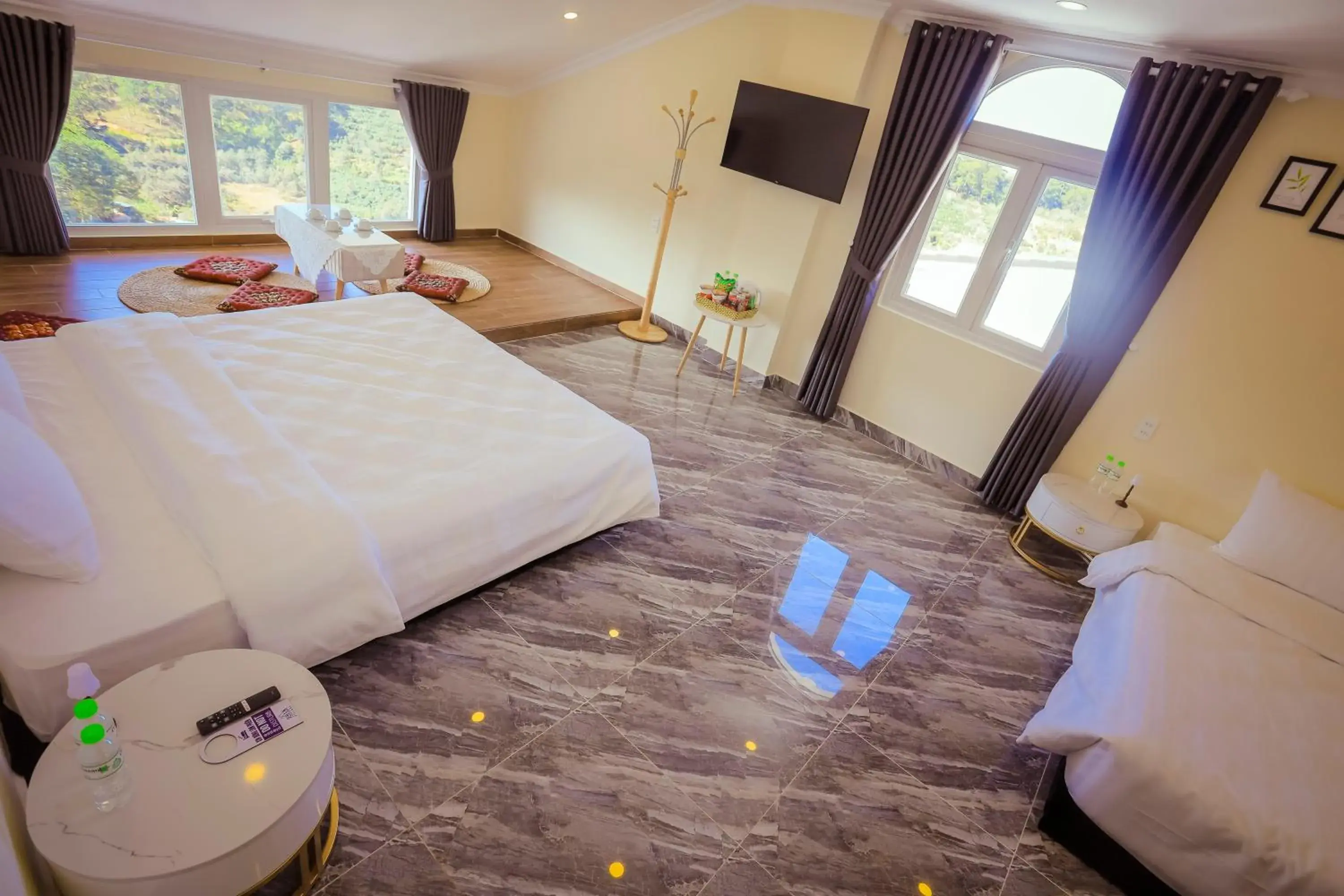 Bed in SHIN VILLAGE HOTEL Bed in SHIN VILLAGE HOTEL