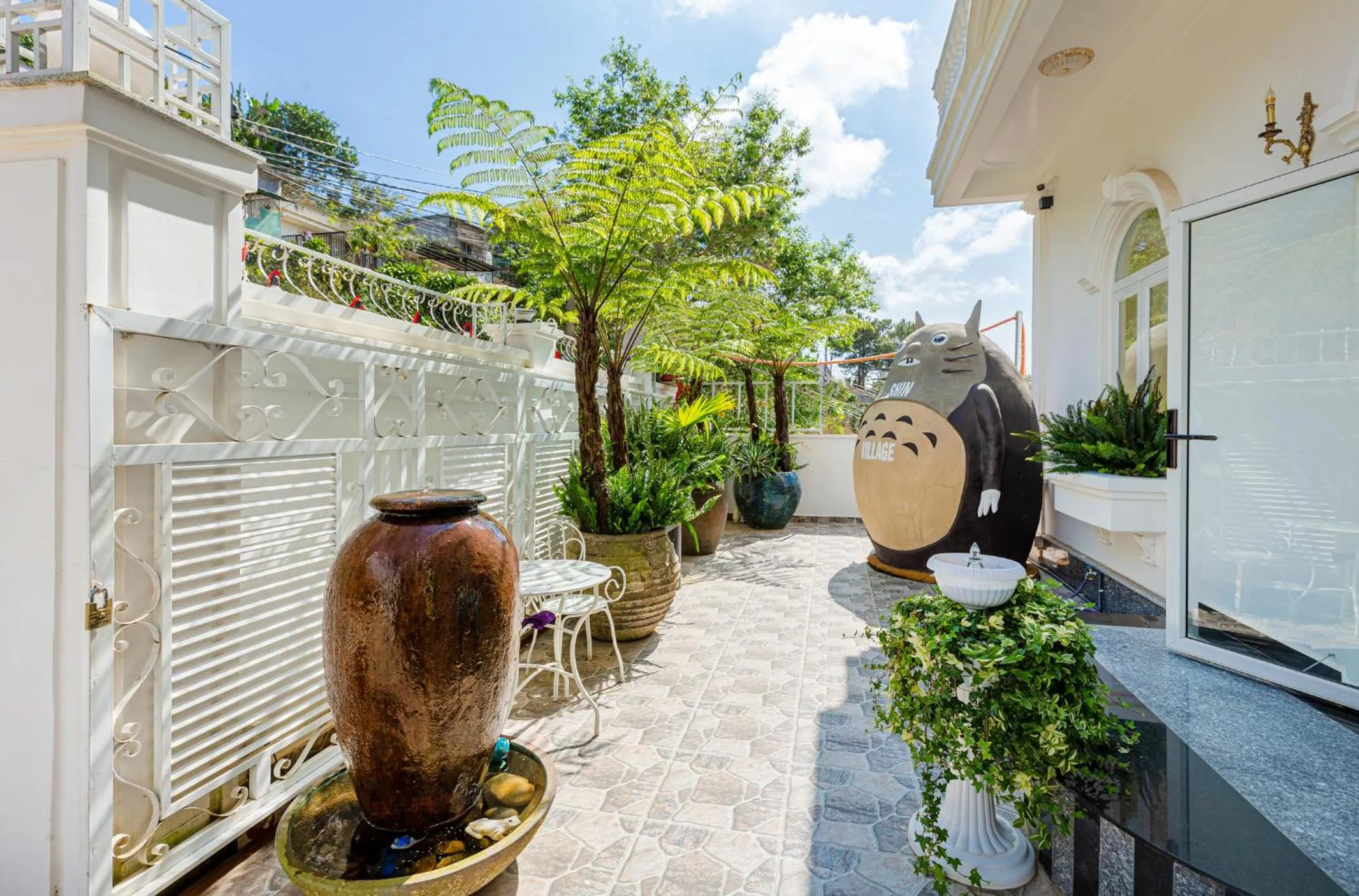 Patio in SHIN VILLAGE HOTEL
