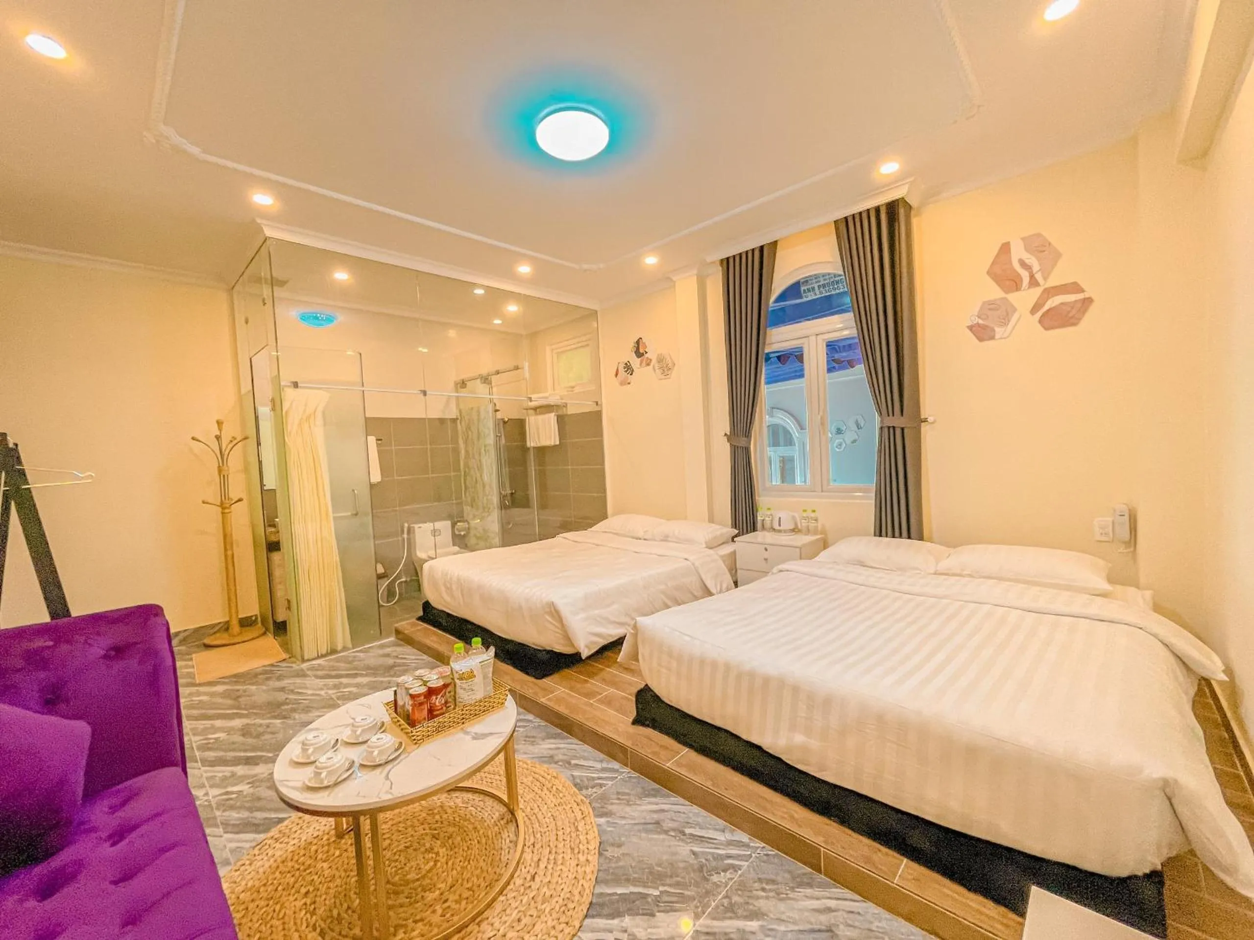 Bed in SHIN VILLAGE HOTEL